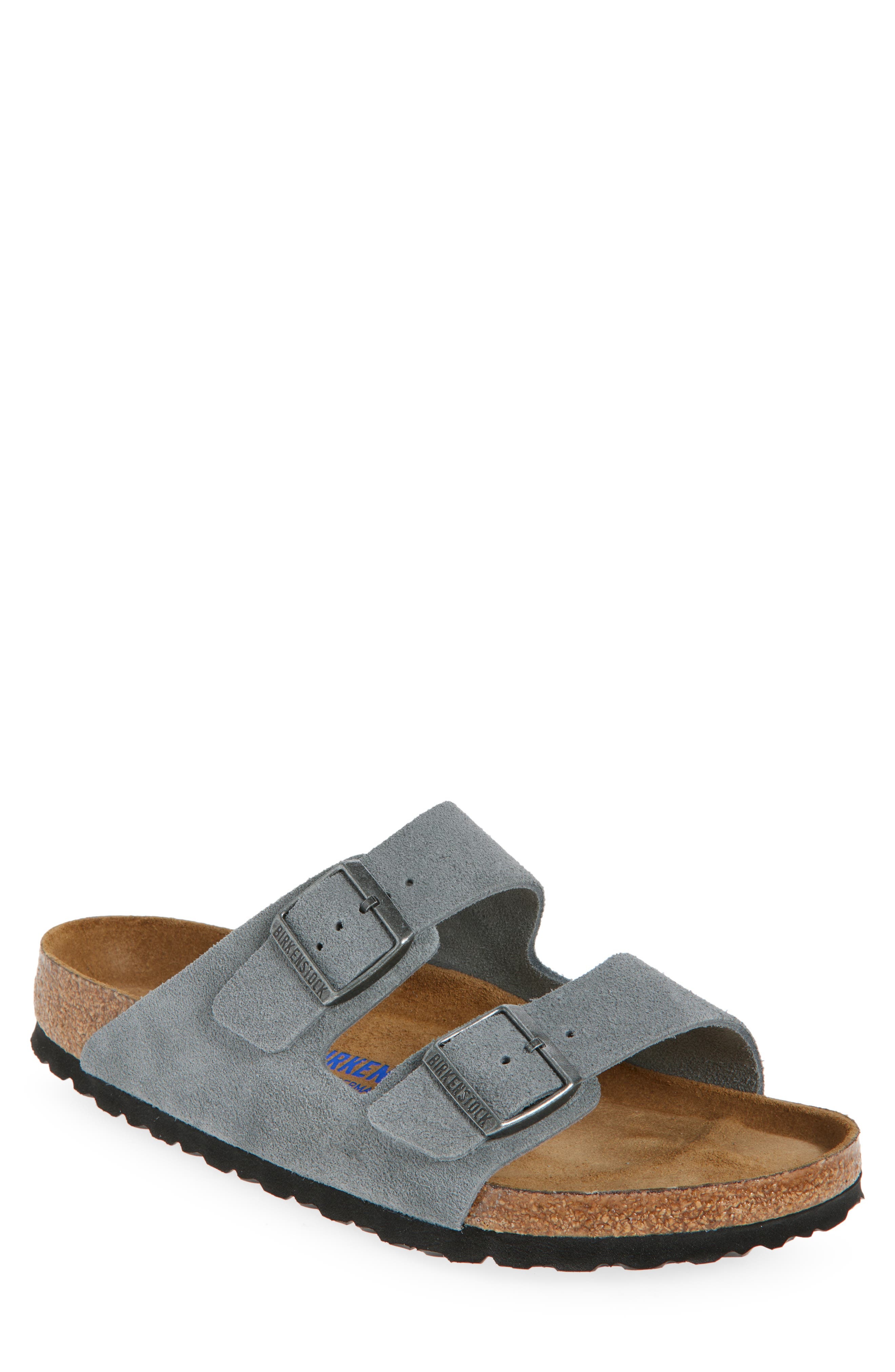 Birkenstock Arizona Soft Slide Sandal in Basalt at Nordstrom - 1