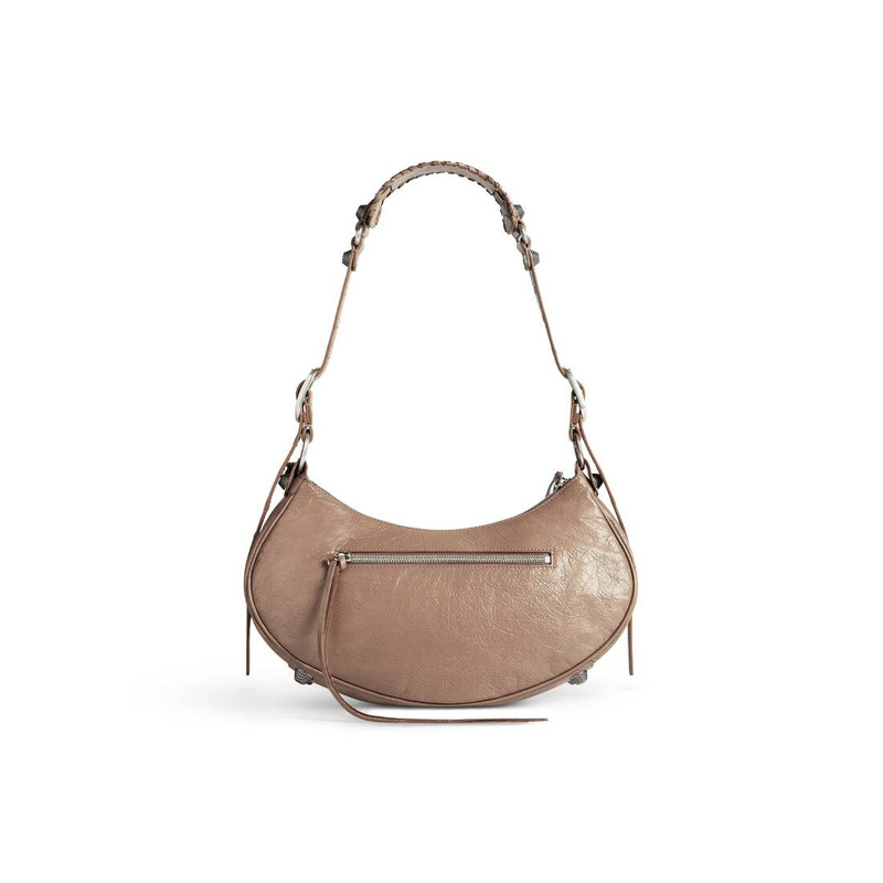 Women's Le Cagole Small Shoulder Bag  in Light Brown 4