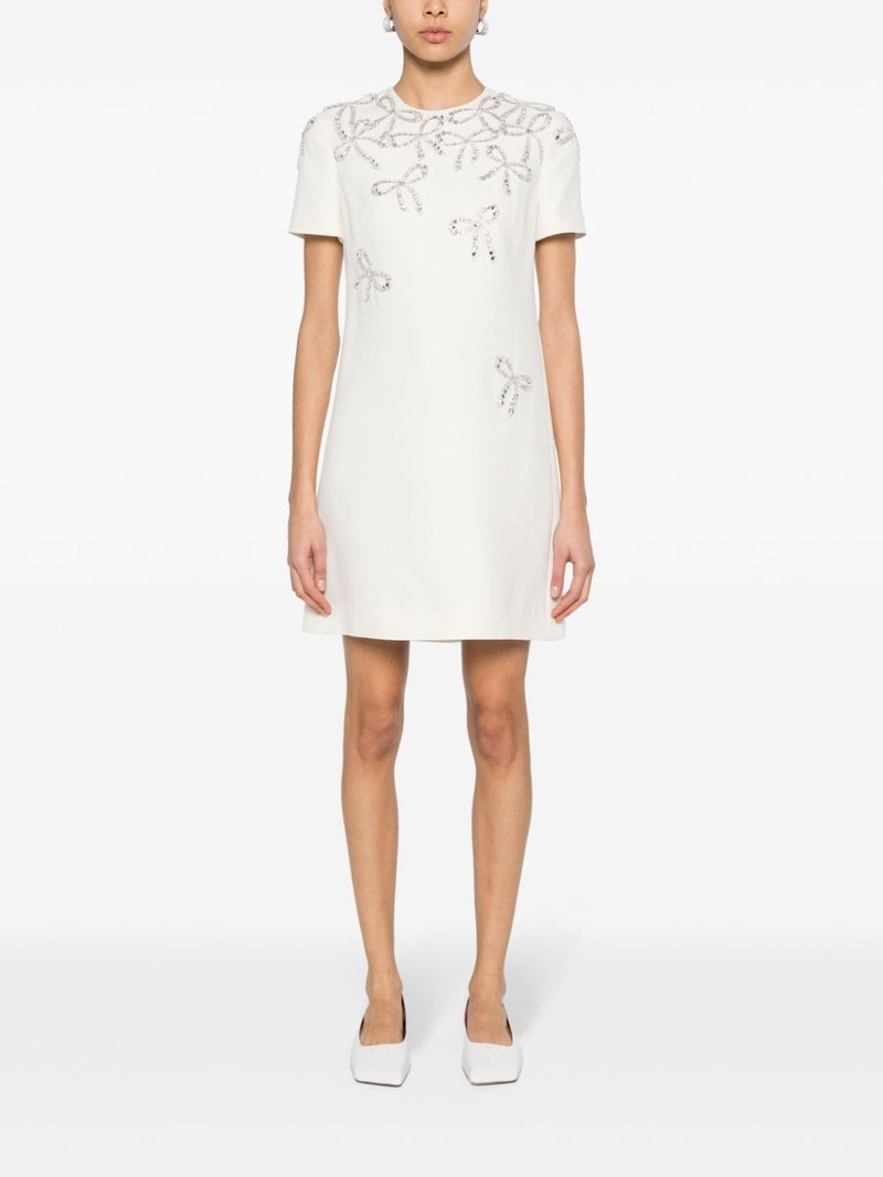 Valentino crystal-embellished mini dress outlook