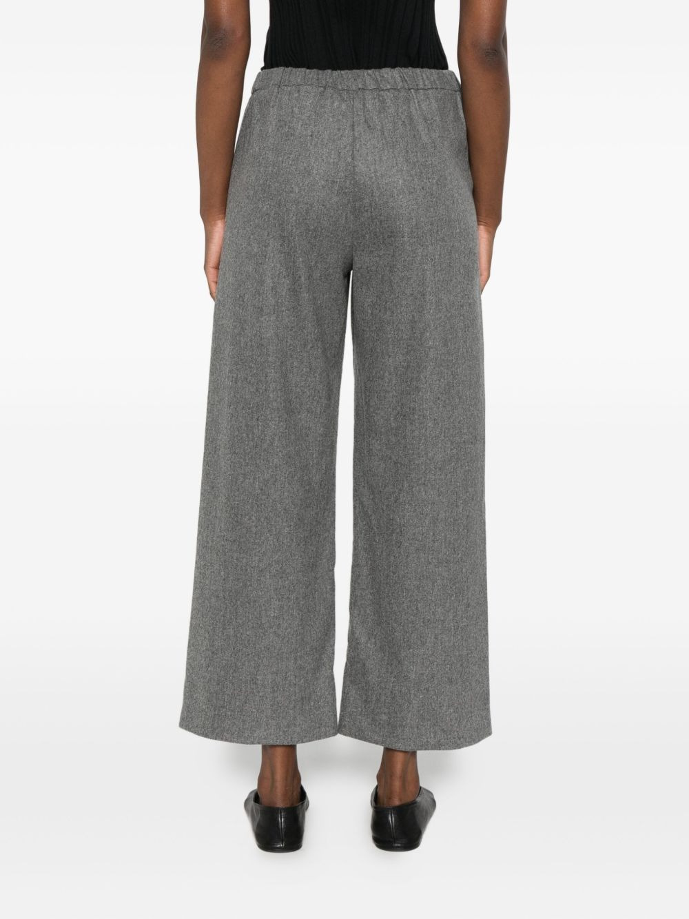 drawstring-fastening trousers - 4
