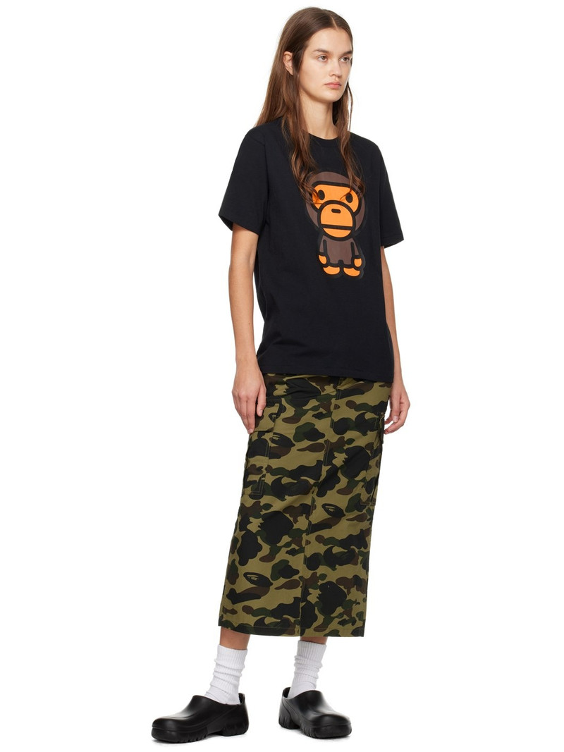 A BATHING APE® Black Big Baby Milo T-Shirt outlook