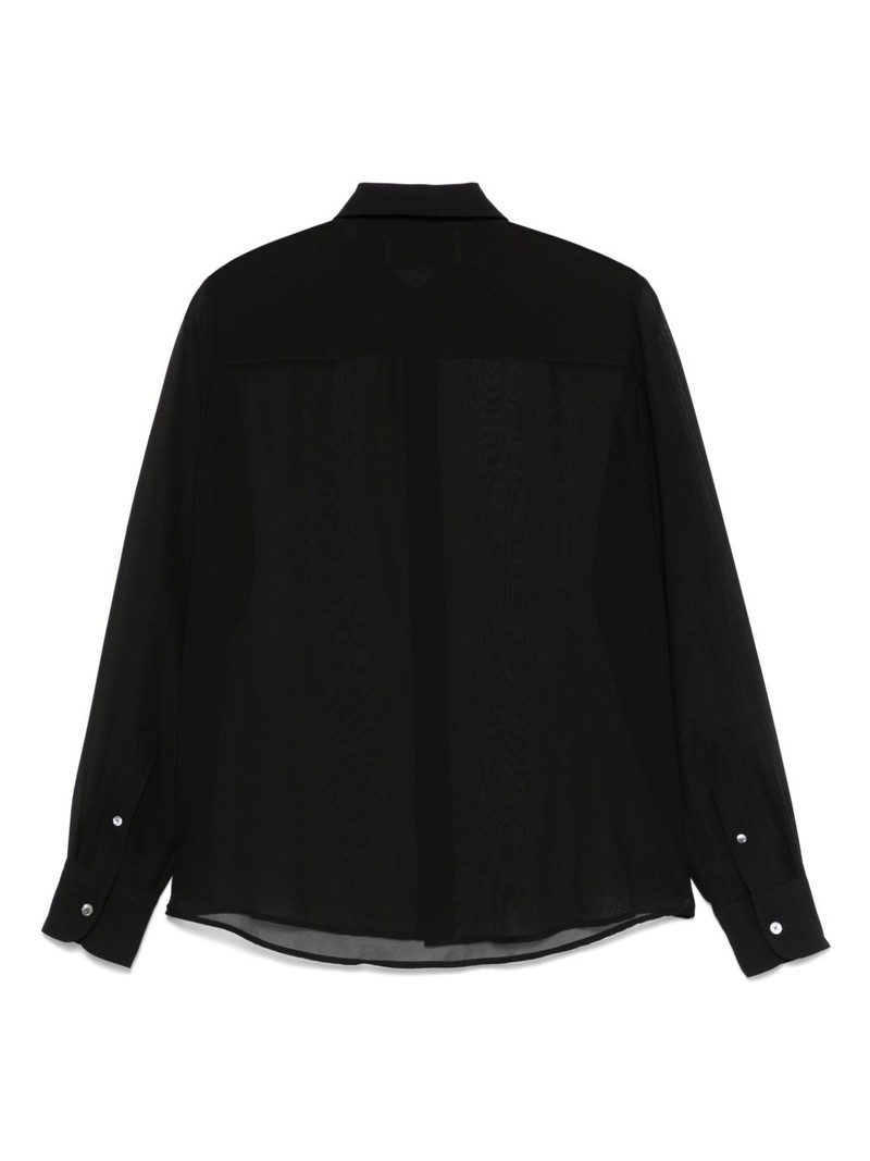 AMI Paris semi-sheer shirt outlook
