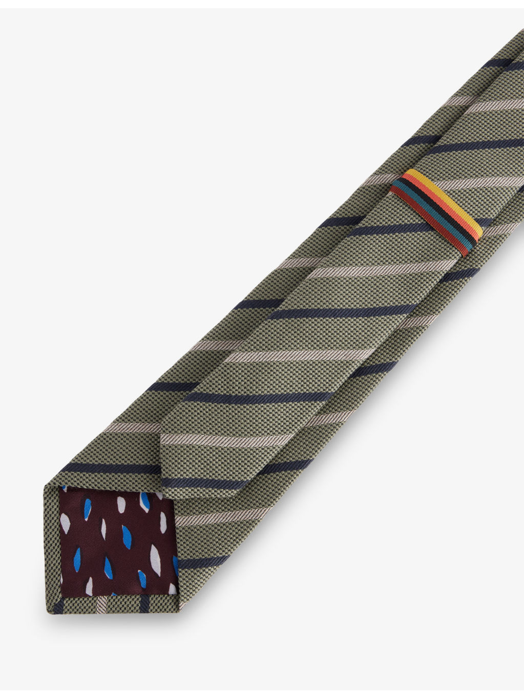 Striped Tie Silk-Wool Tie - 4