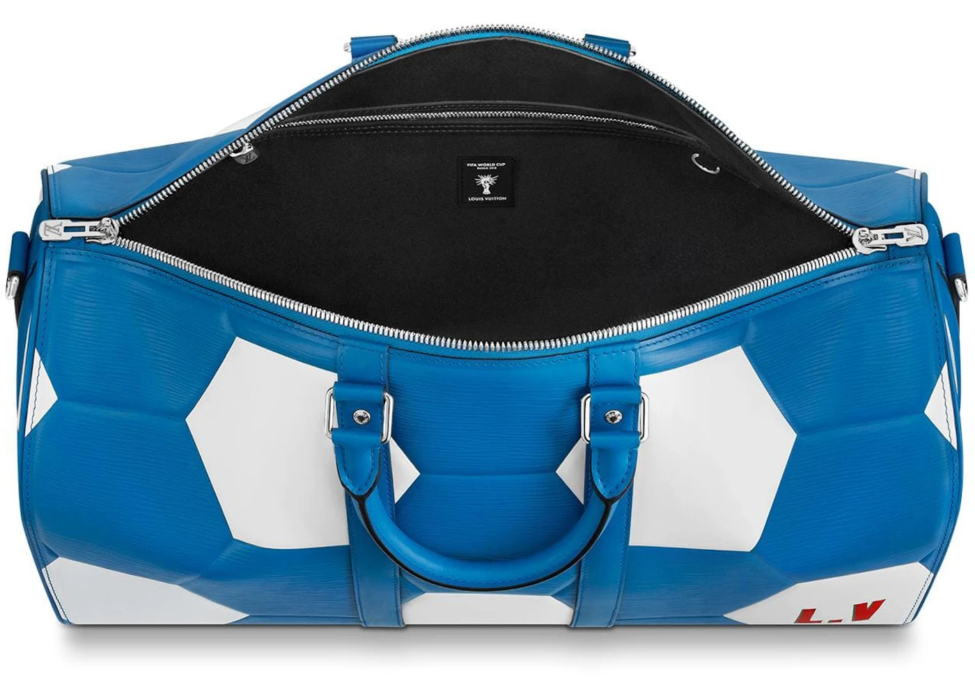 Louis Vuitton x FIFA World Cup Keepall Bandouliere Hexagonal 50 Bleu - 3