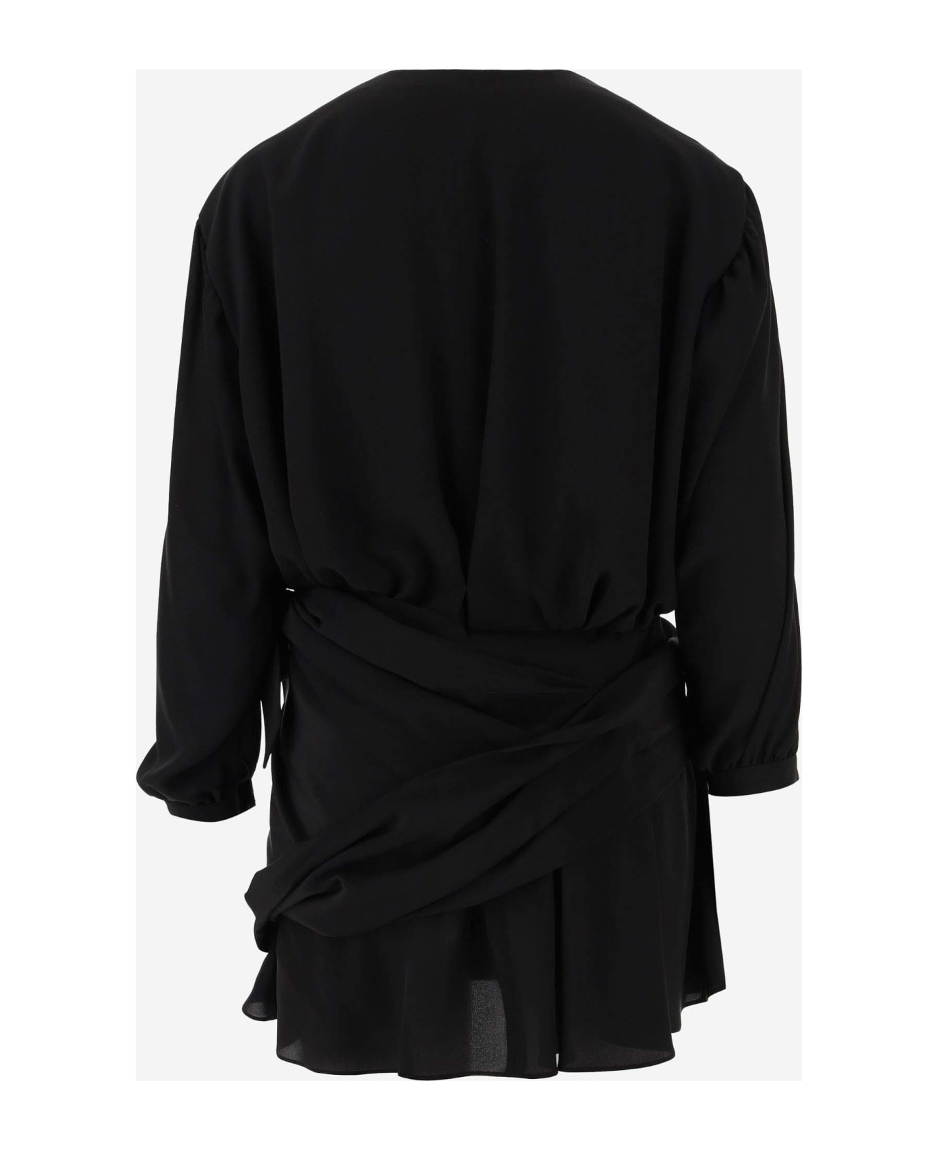 Draped Silk Dress - 2