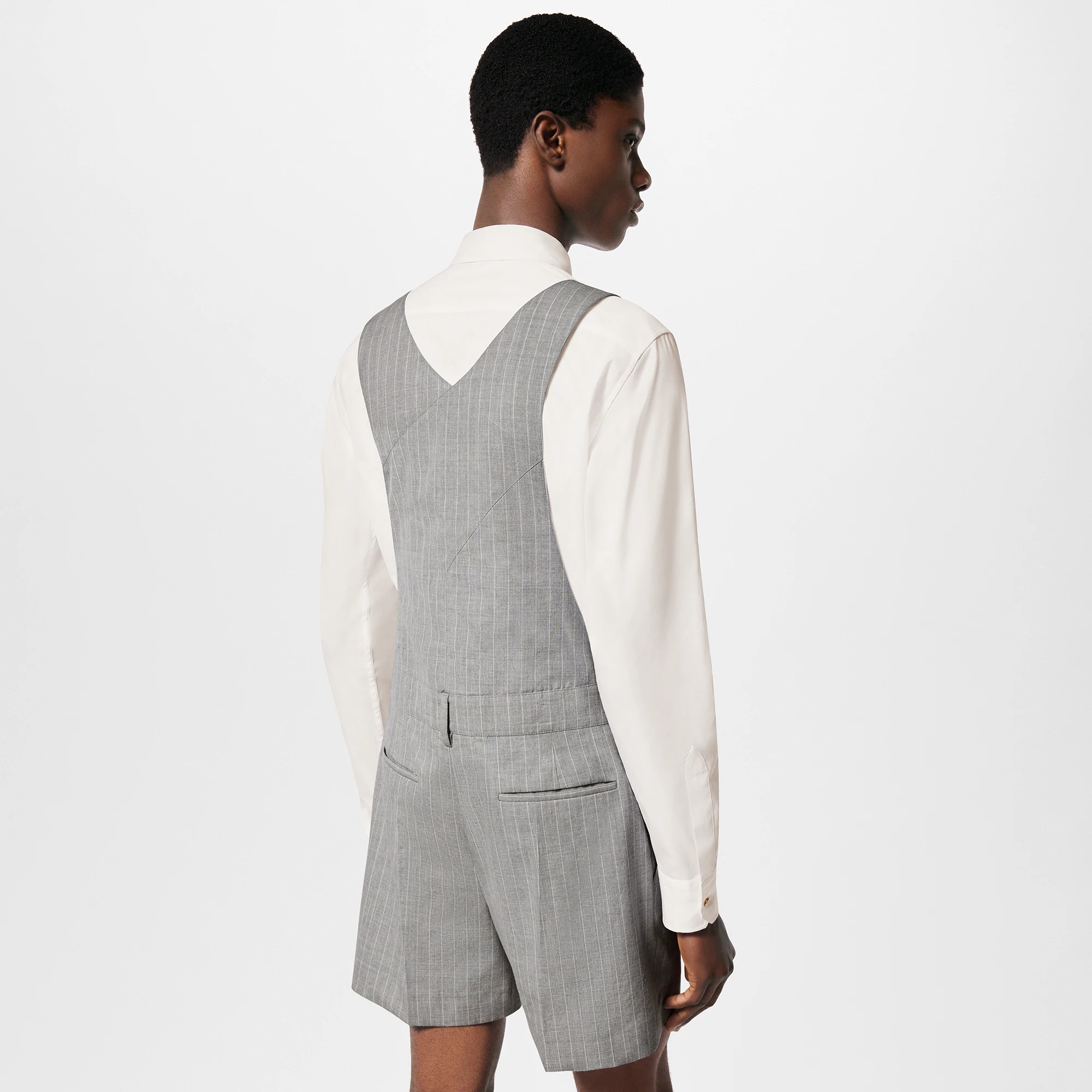 Wool Dungaree Shorts - 5