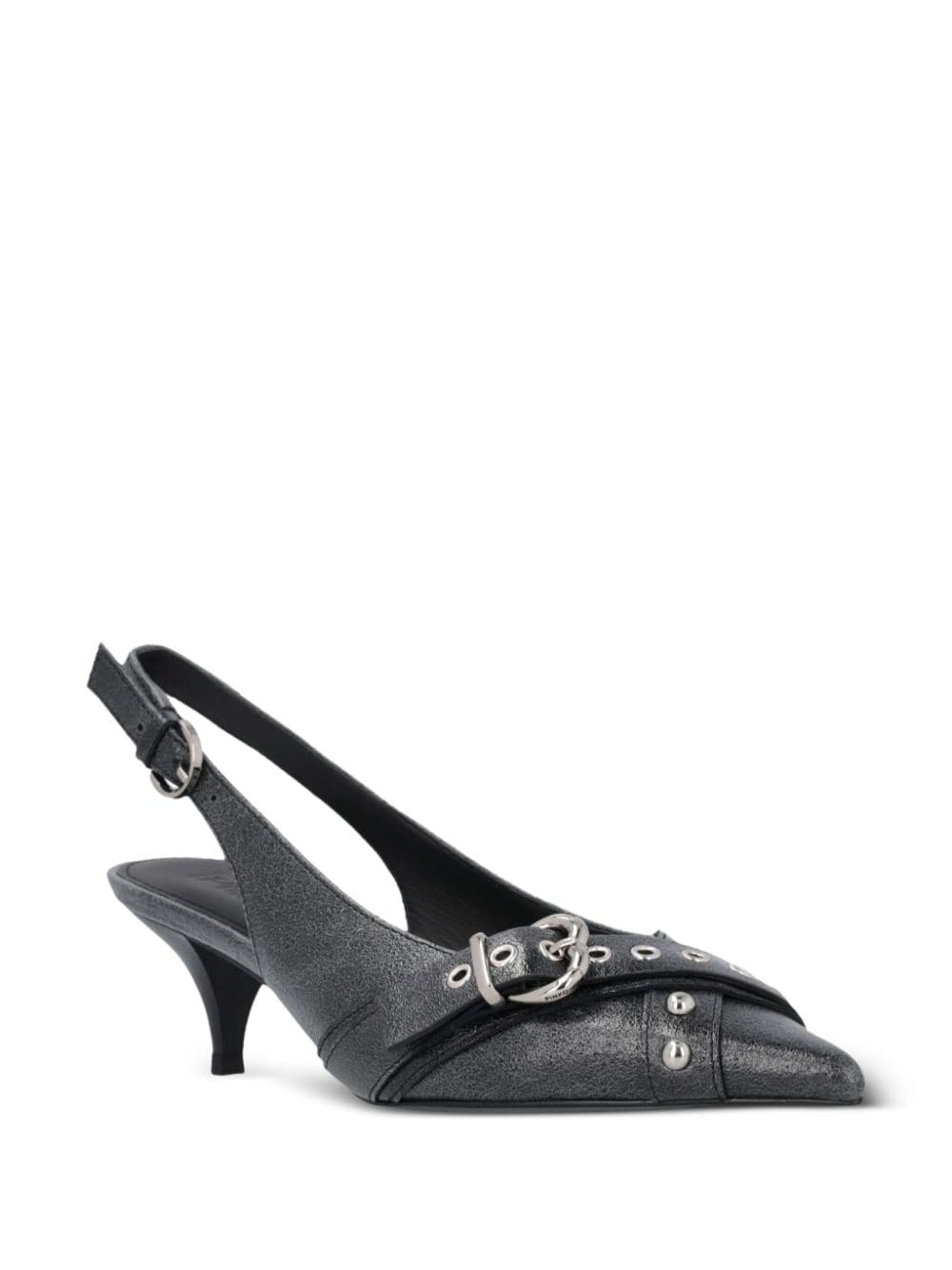 Ada 50mm slingback leather pumps - 2