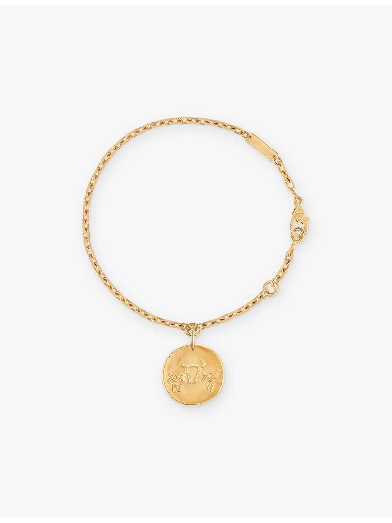 Zodiaque Medal Taurus 18ct Yellow-Gold Bracelet 3