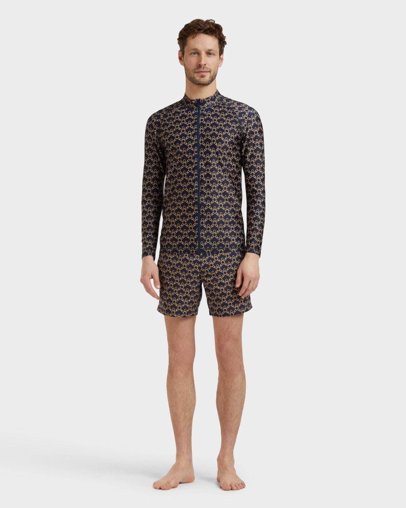 Vilebrequin MEN ZIPPED LONG SLEEVES RASHGUARD TURTLES CHAIN outlook