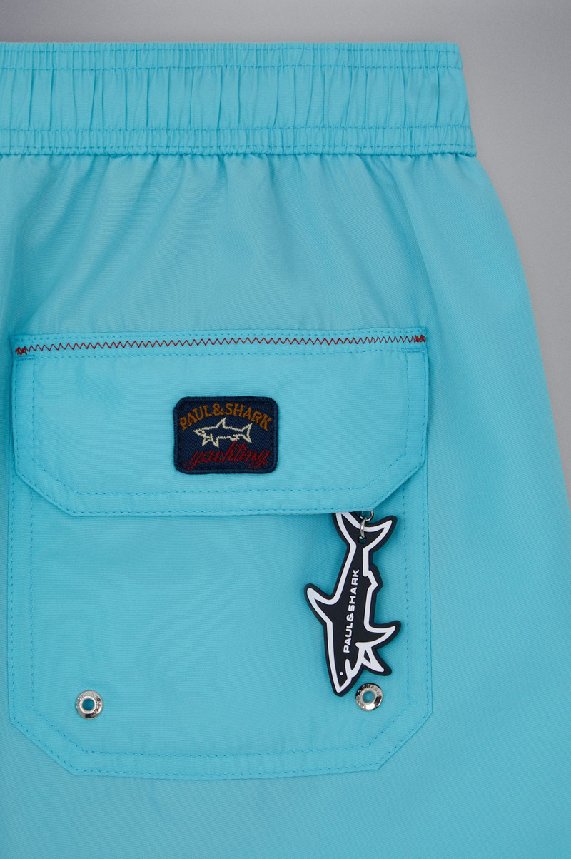 SWIM SHORTS WITH ICONIC BADGE 6