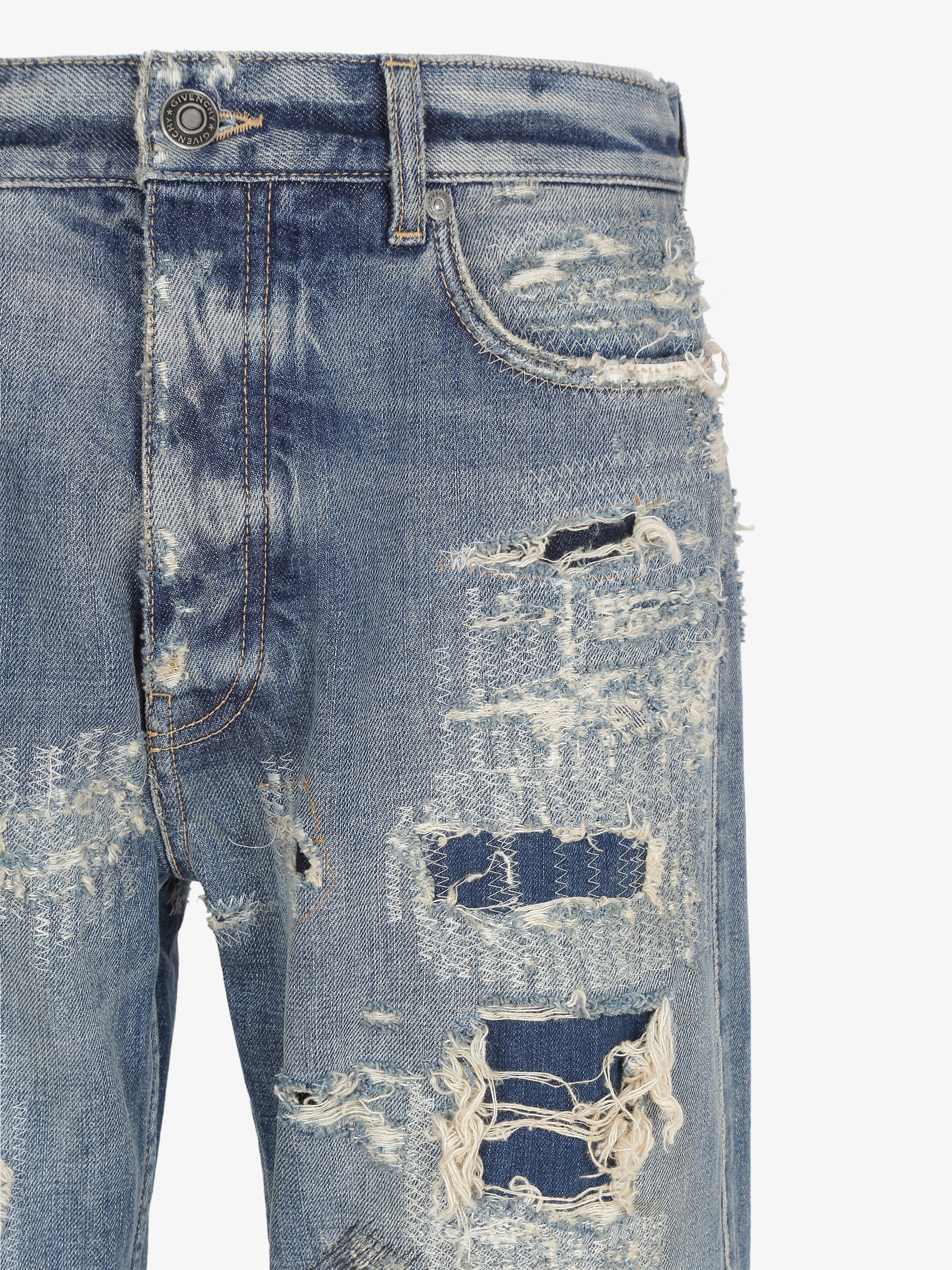 Destroyed effect jeans - 6