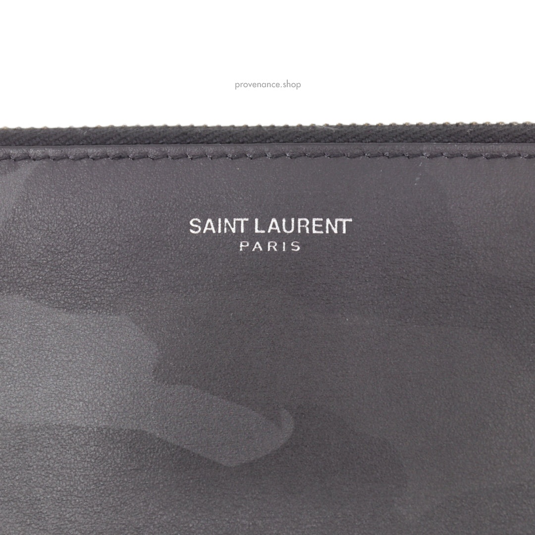 Saint Laurent Paris SLP Zipped Pouch - Shadow Camo - 6