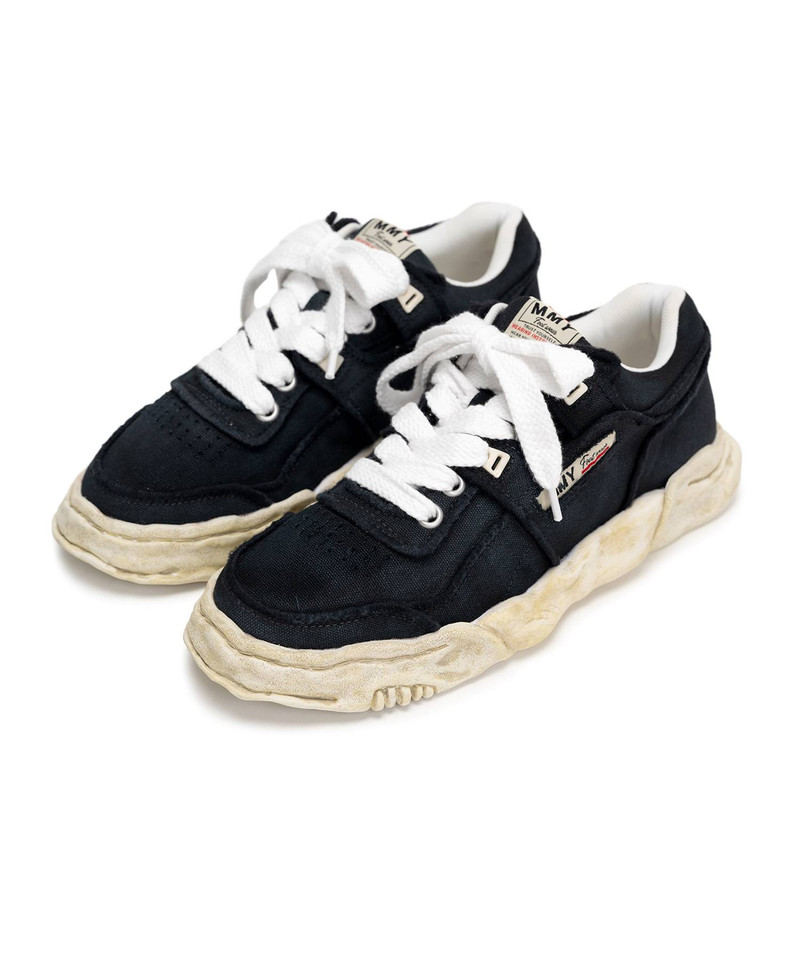 "PARKER" OG Sole Vintage Effect Embroidered Canvas Low-top Sneaker 12