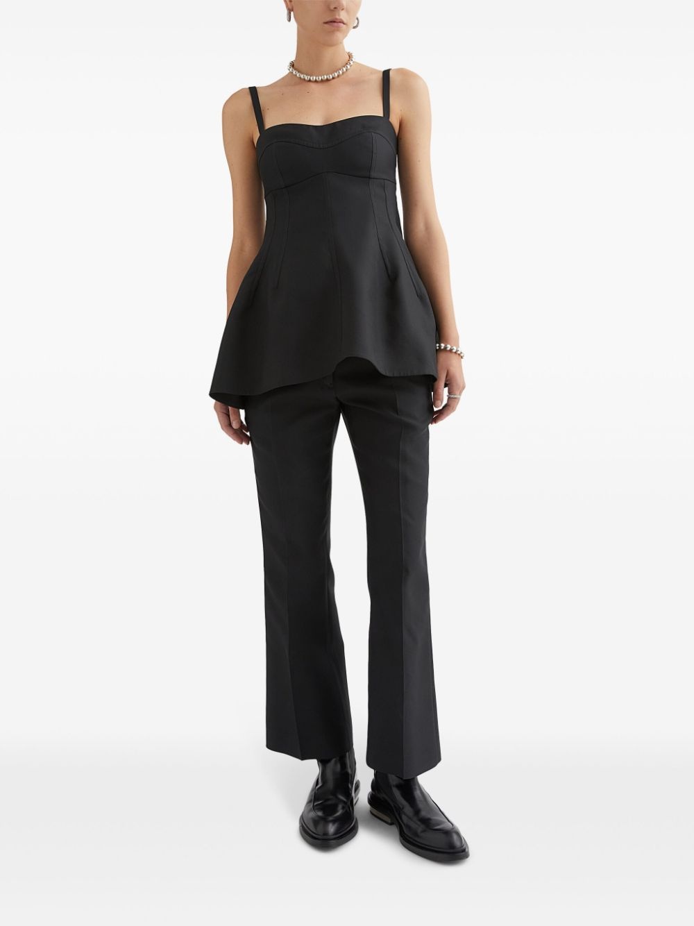 sleeveless bustier top - 2