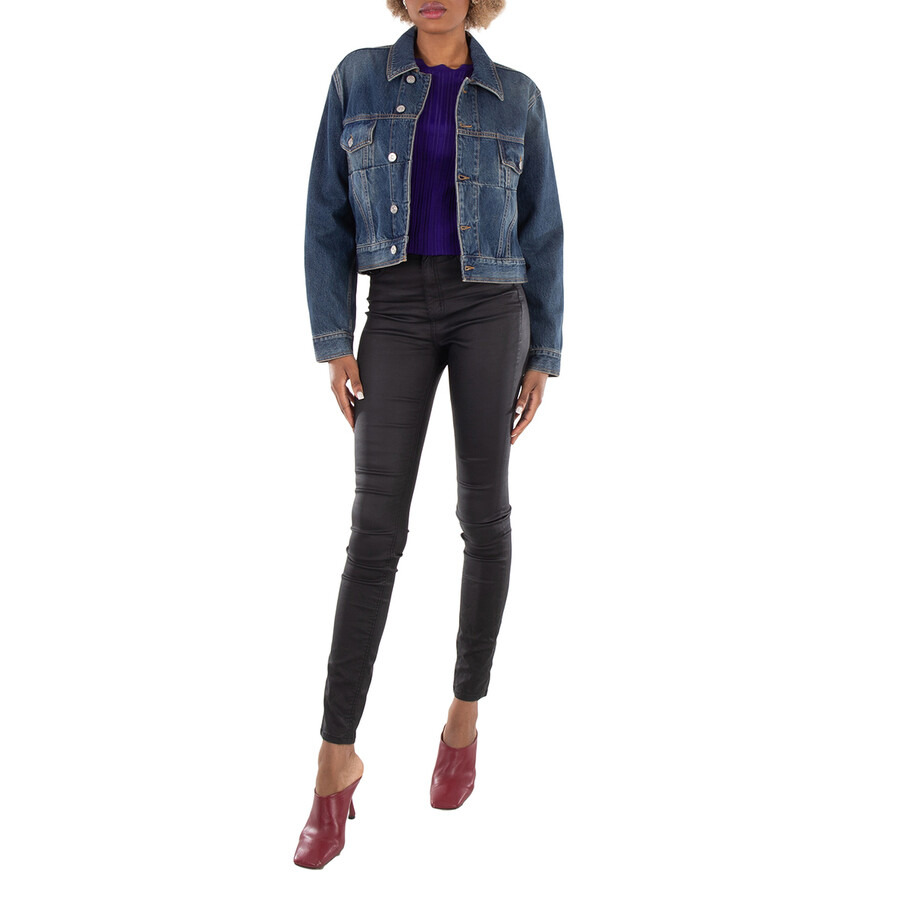 Victoria Beckham Cropped Denim Jacket - 4