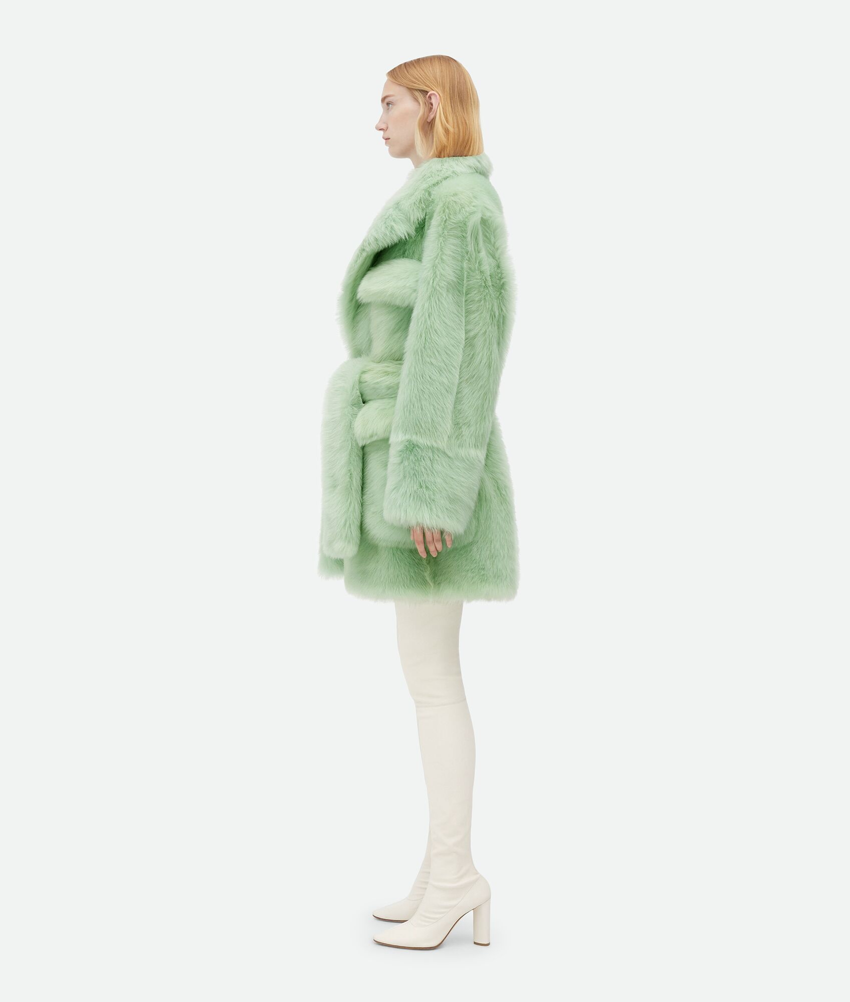 Shearling Belted Coat - 2