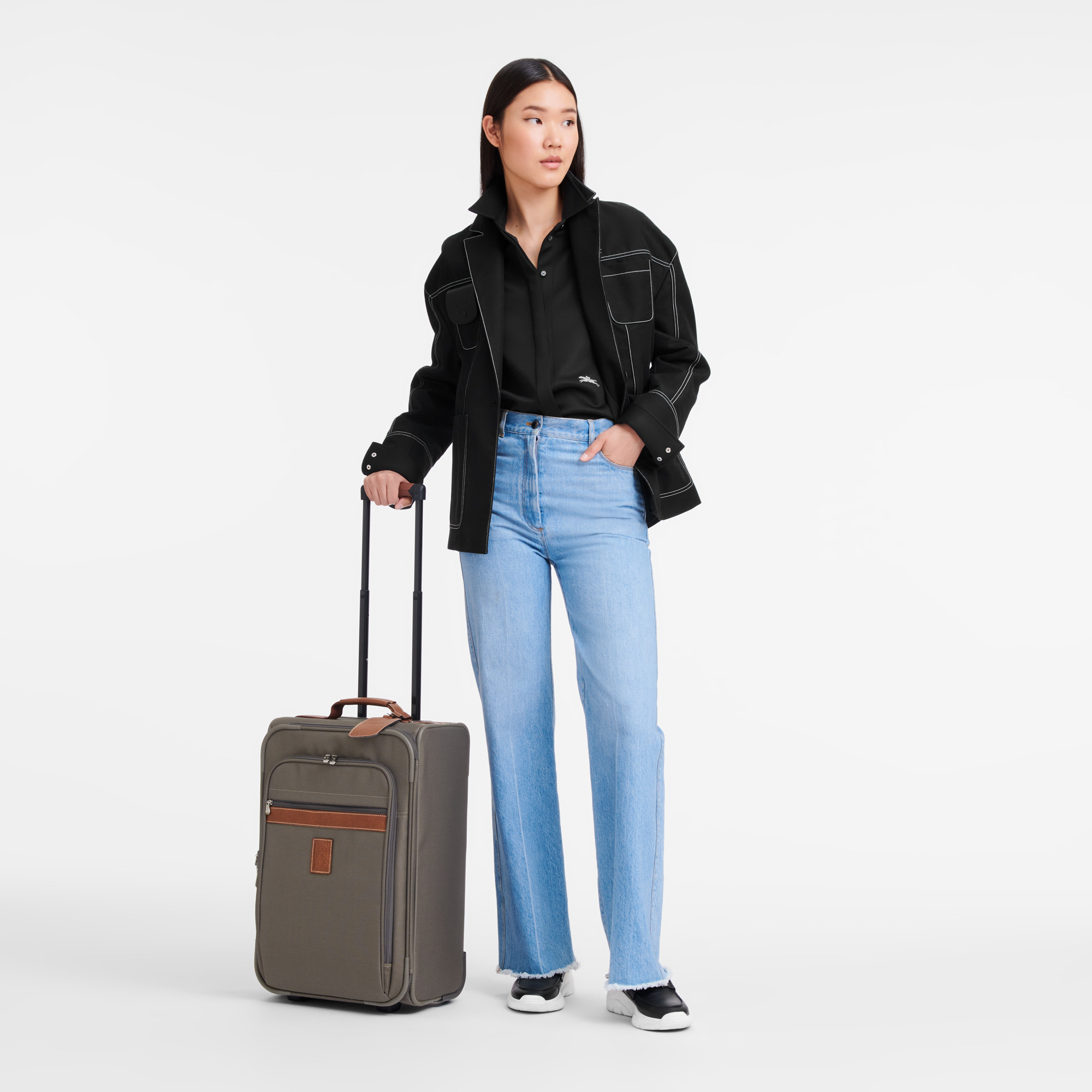 Boxford M Suitcase Brown - Canvas - 2