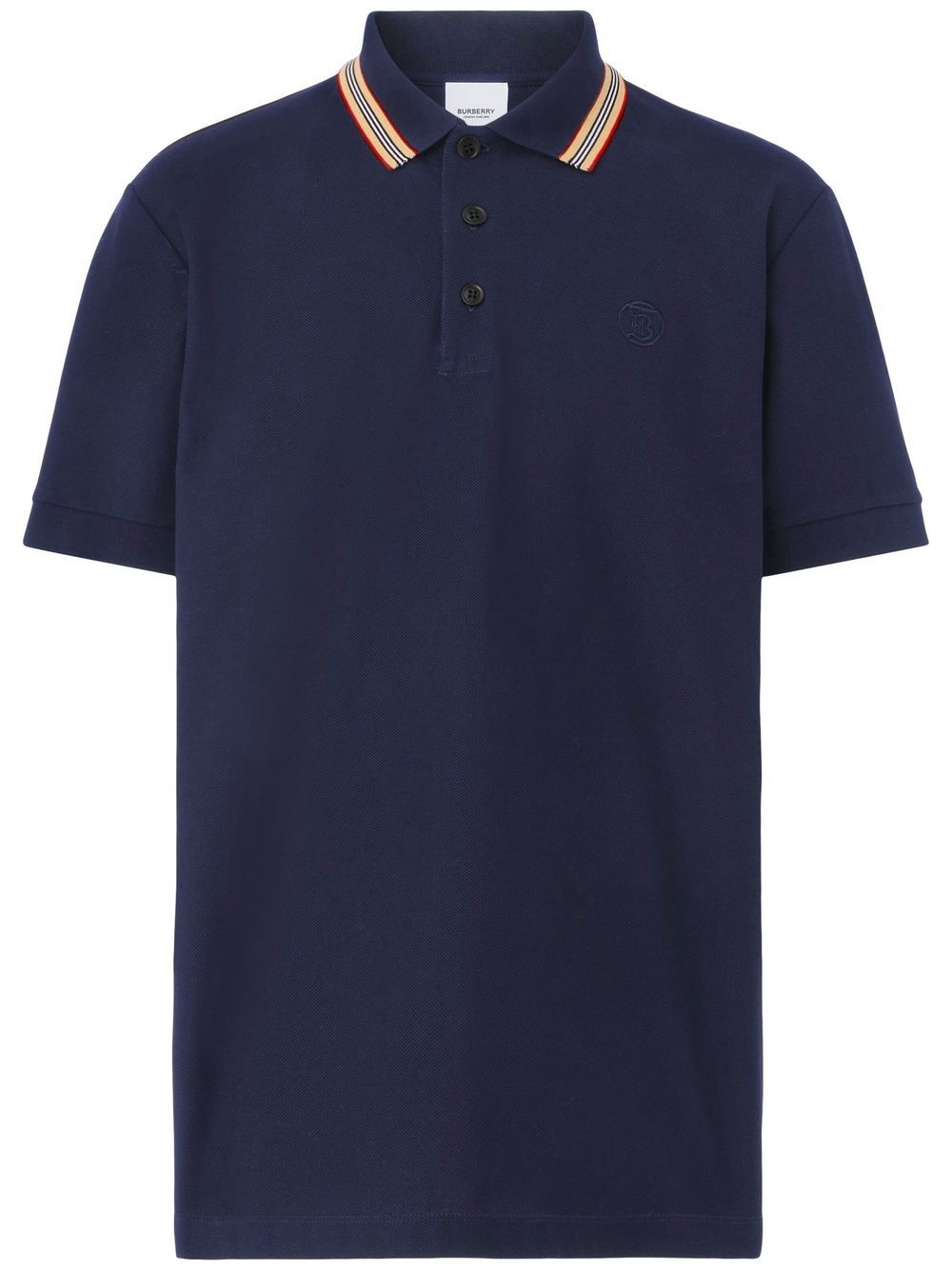 embroidered TB polo shirt - 1