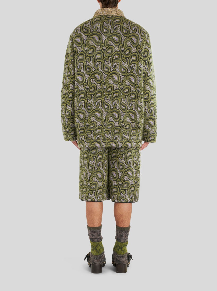 KNITTED PAISLEY JACKET - 4