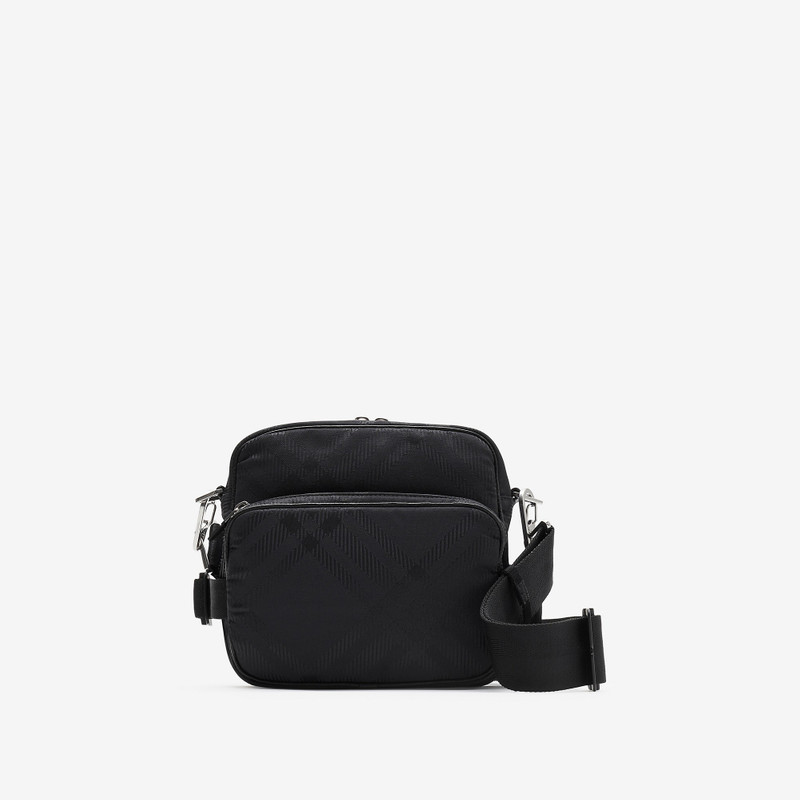 Check Jacquard Pocket Crossbody Bag - 1