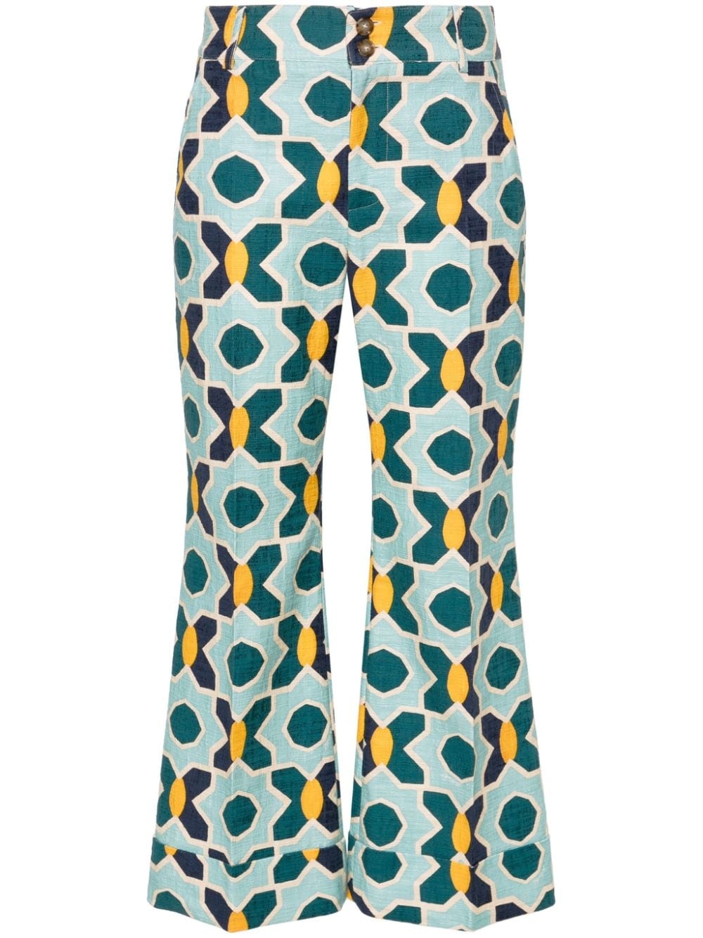 Hendrix jacquard tailored trousers - 1