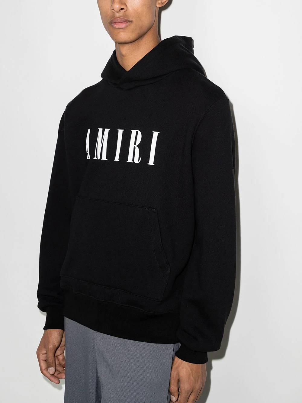 logo-print cotton hoodie - 2
