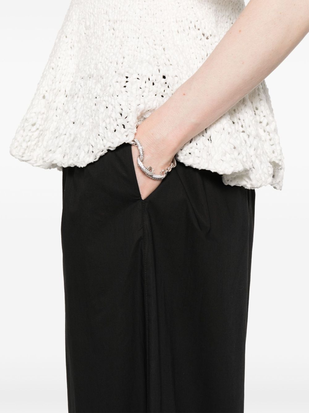 cotton tapered trousers - 5