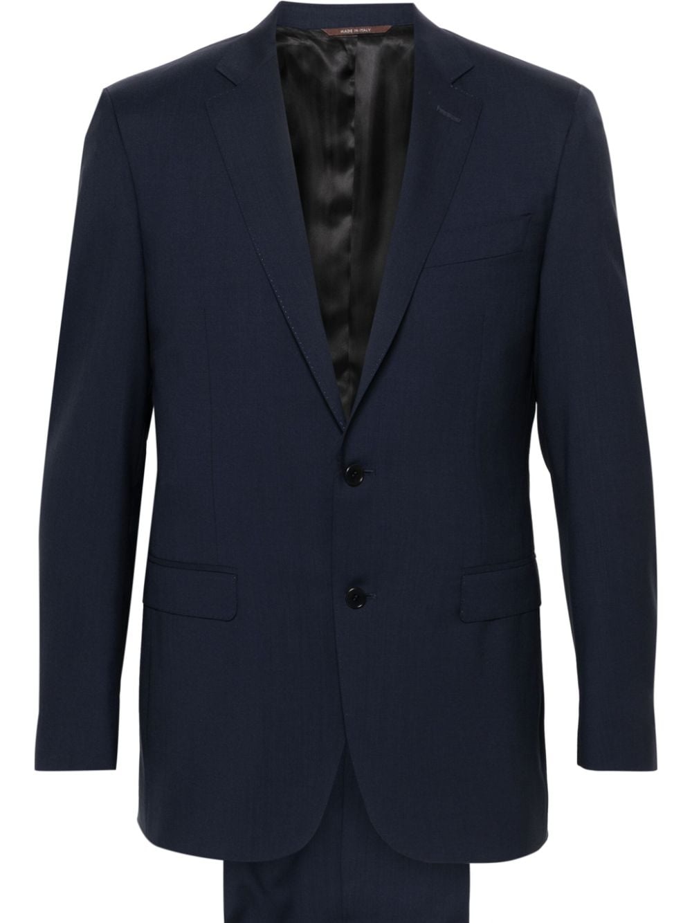 single-breasted wool suit - 1