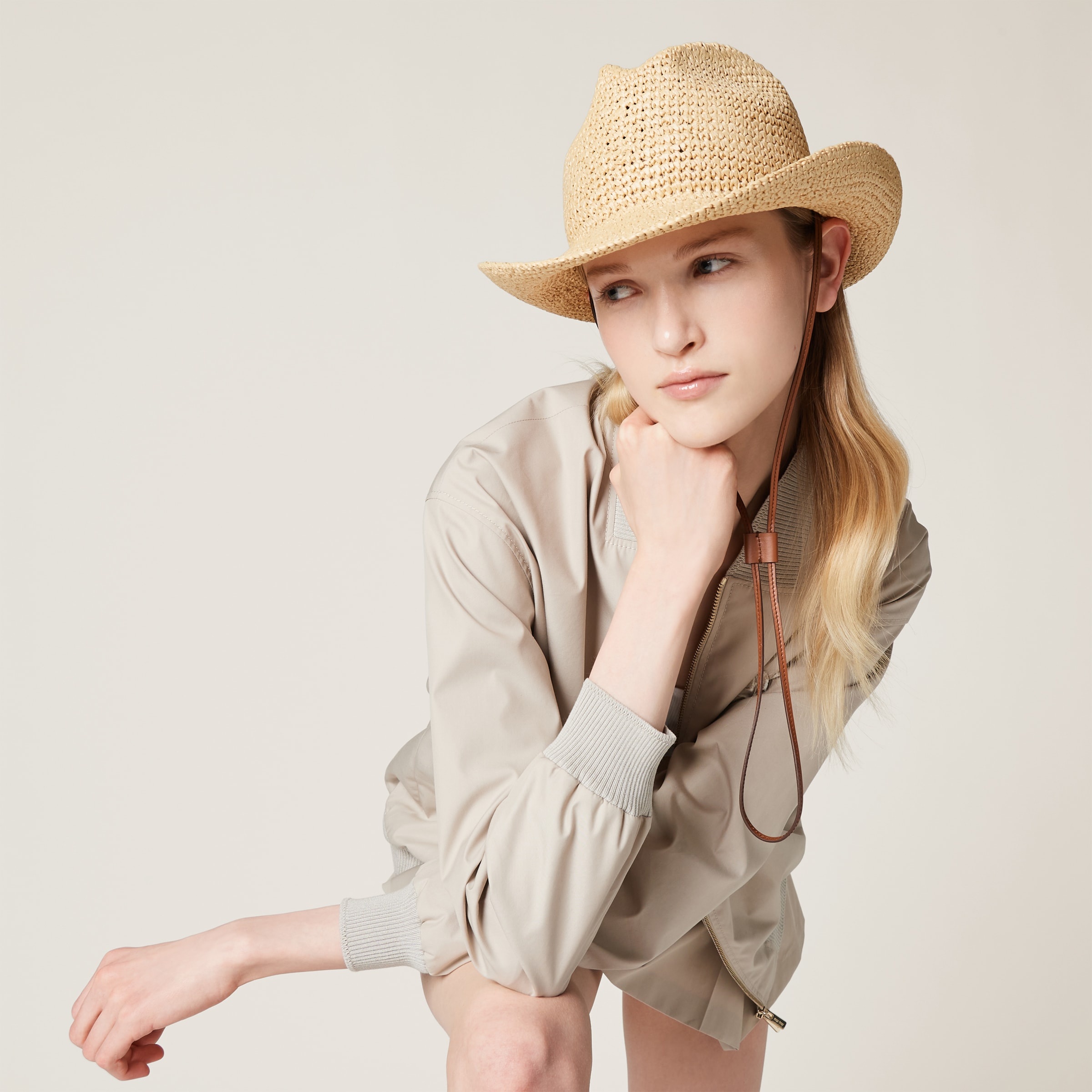 Miu Miu Viscose raffia hat | REVERSIBLE