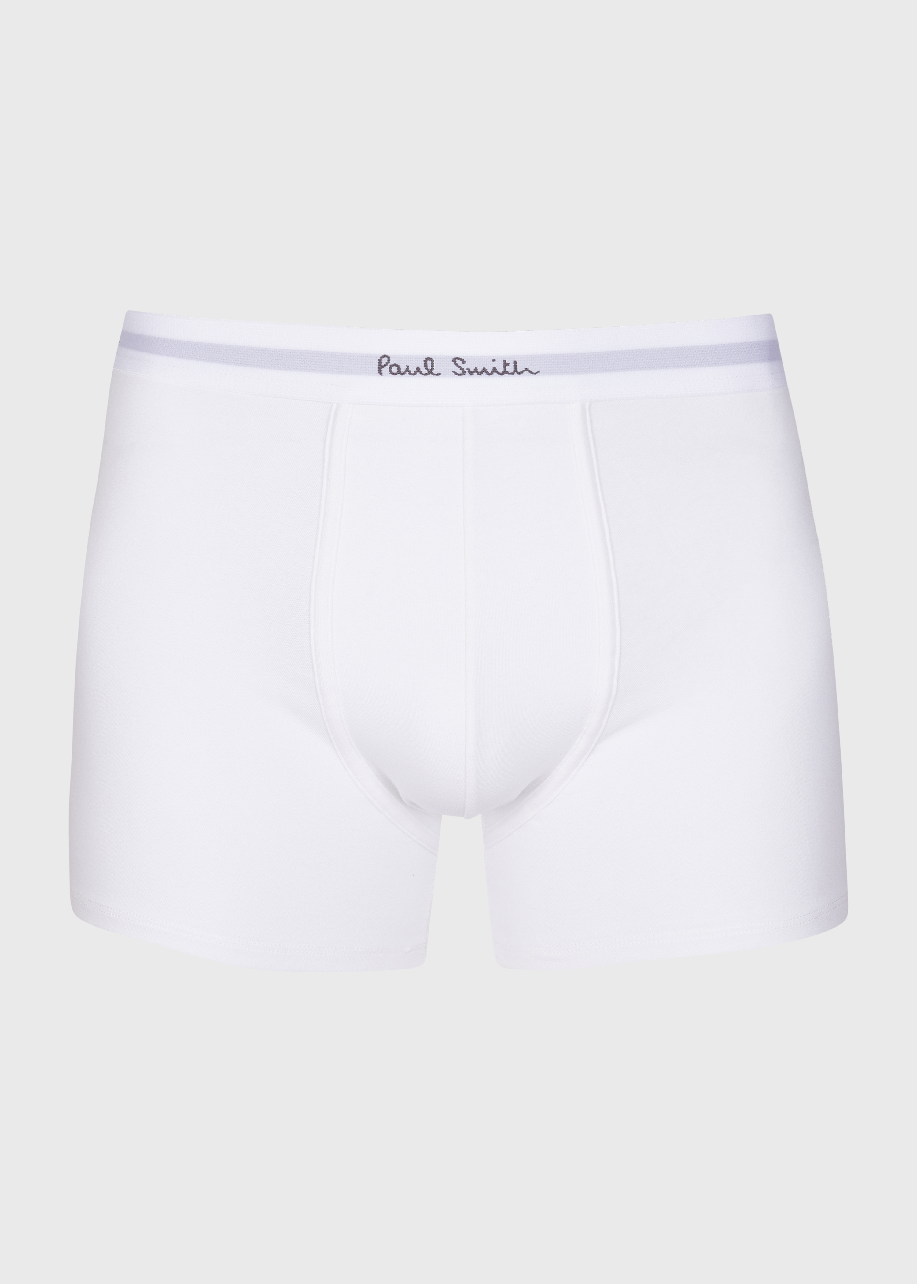 White, Grey And Black Long Boxer Briefs Three Pack - 7