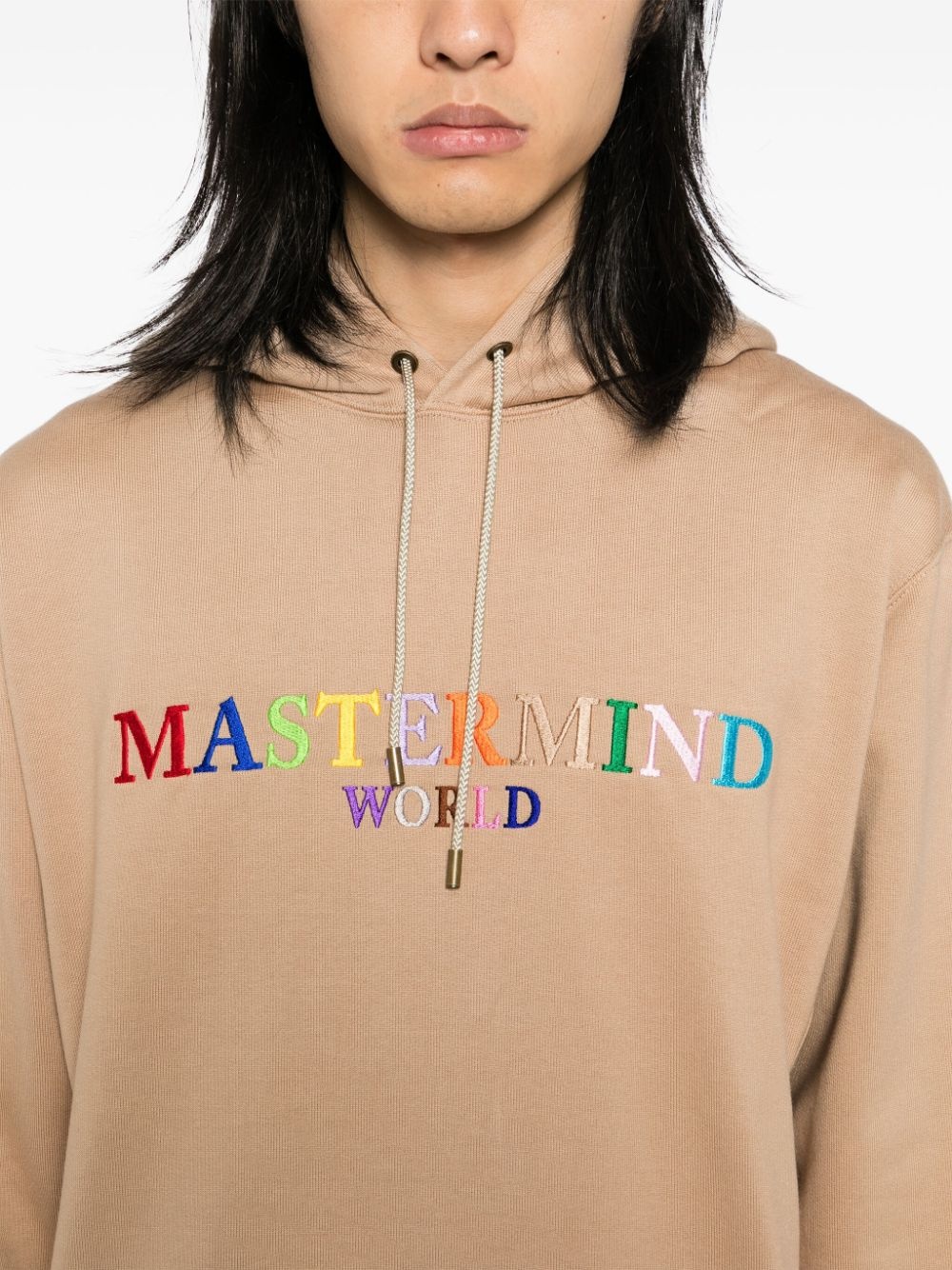 embroidered logo hoodie - 5
