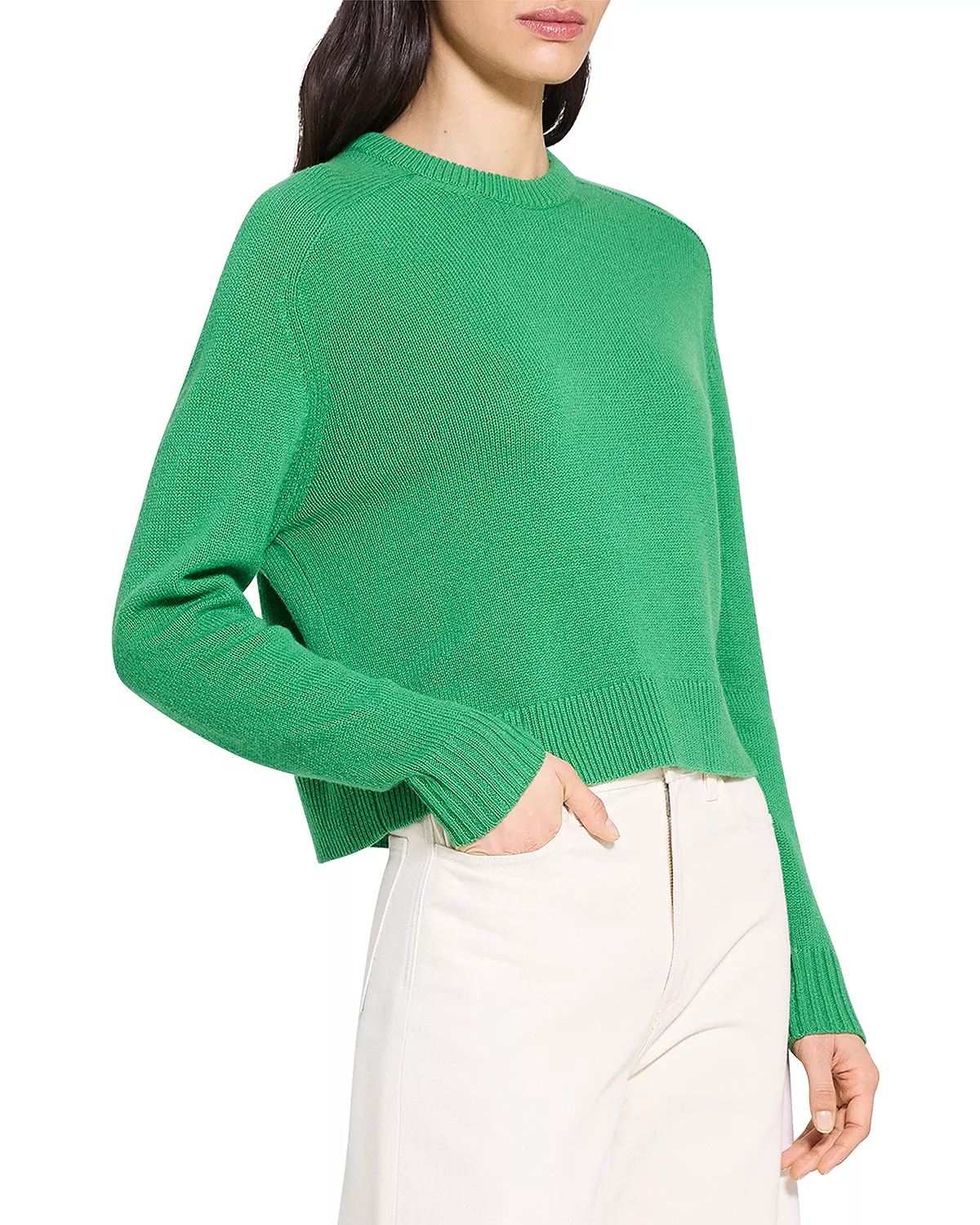 Cashmere Cropped Sweater - 5