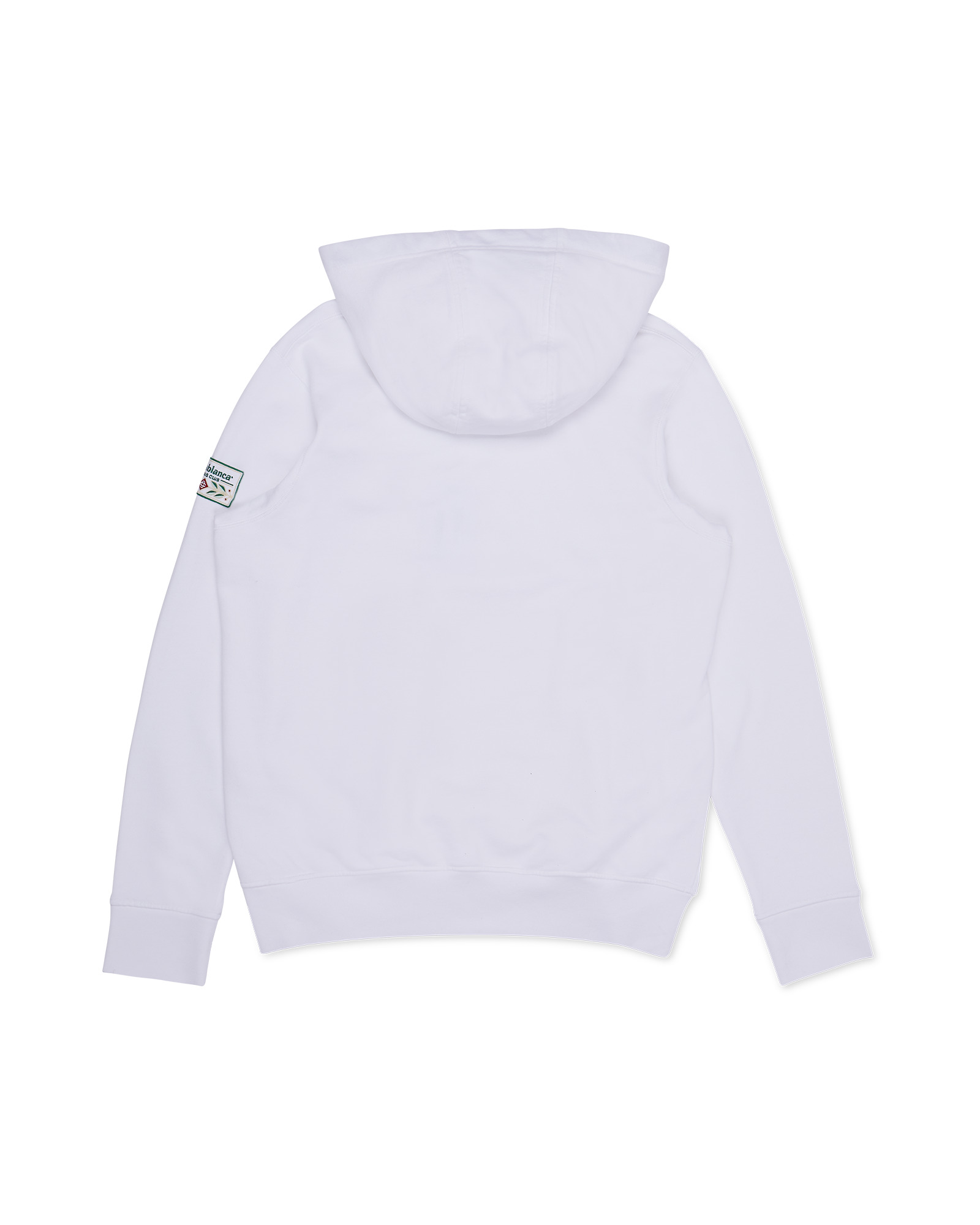 White Silk Scarf Hooded Sweatshirt - 2