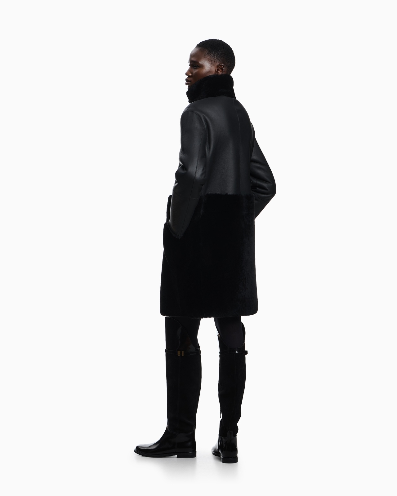 ASV REVERSIBLE COAT IN SPANISH MERINO SHEARLING LAMBSKIN - 3