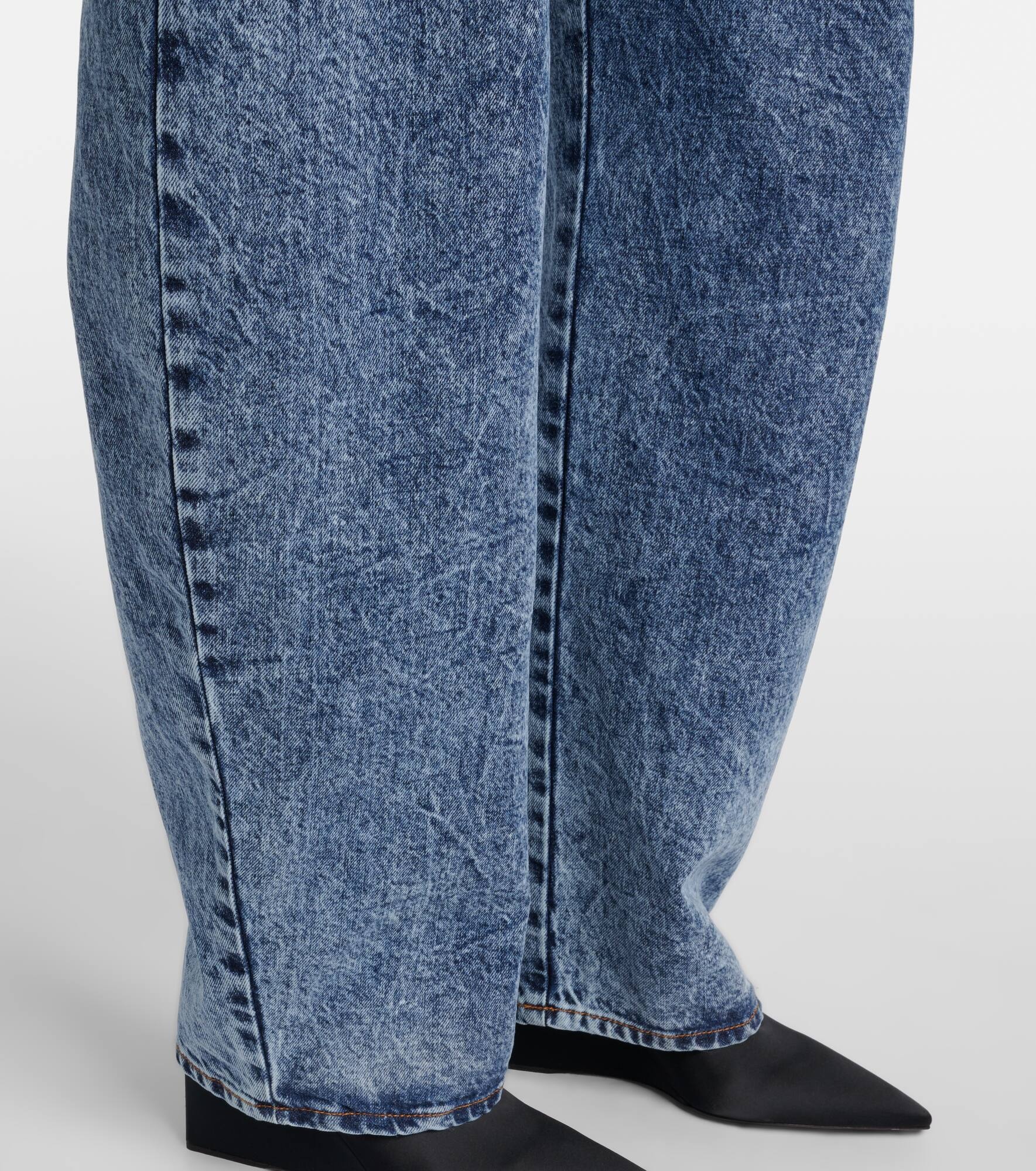 High-rise barrel-leg jeans - 5