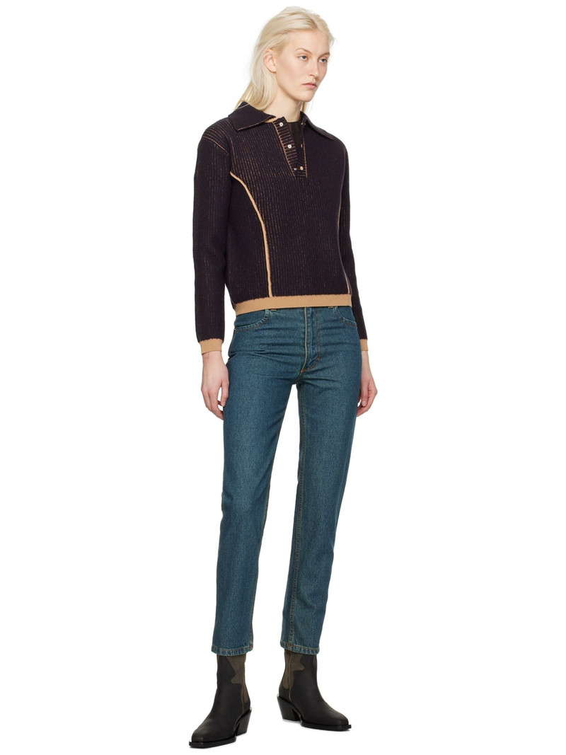 ECKHAUS LATTA Blue Straight-Leg Jeans outlook