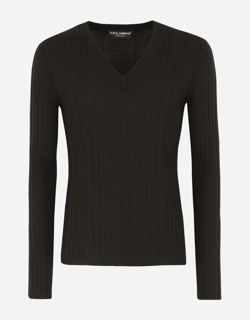 Wool v-neck sweater 1