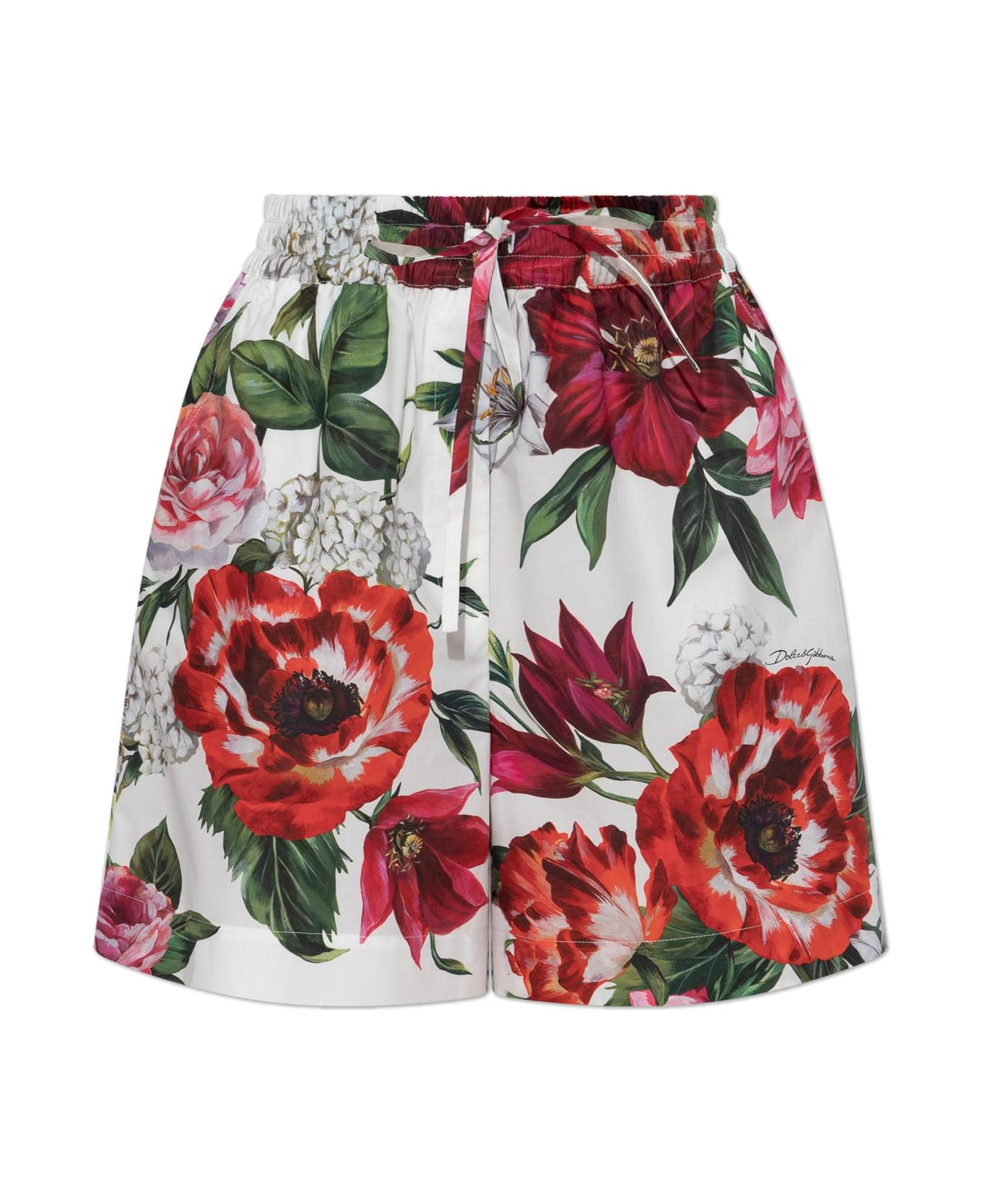 Dolce & Gabbana Floral Motif Shorts - 1