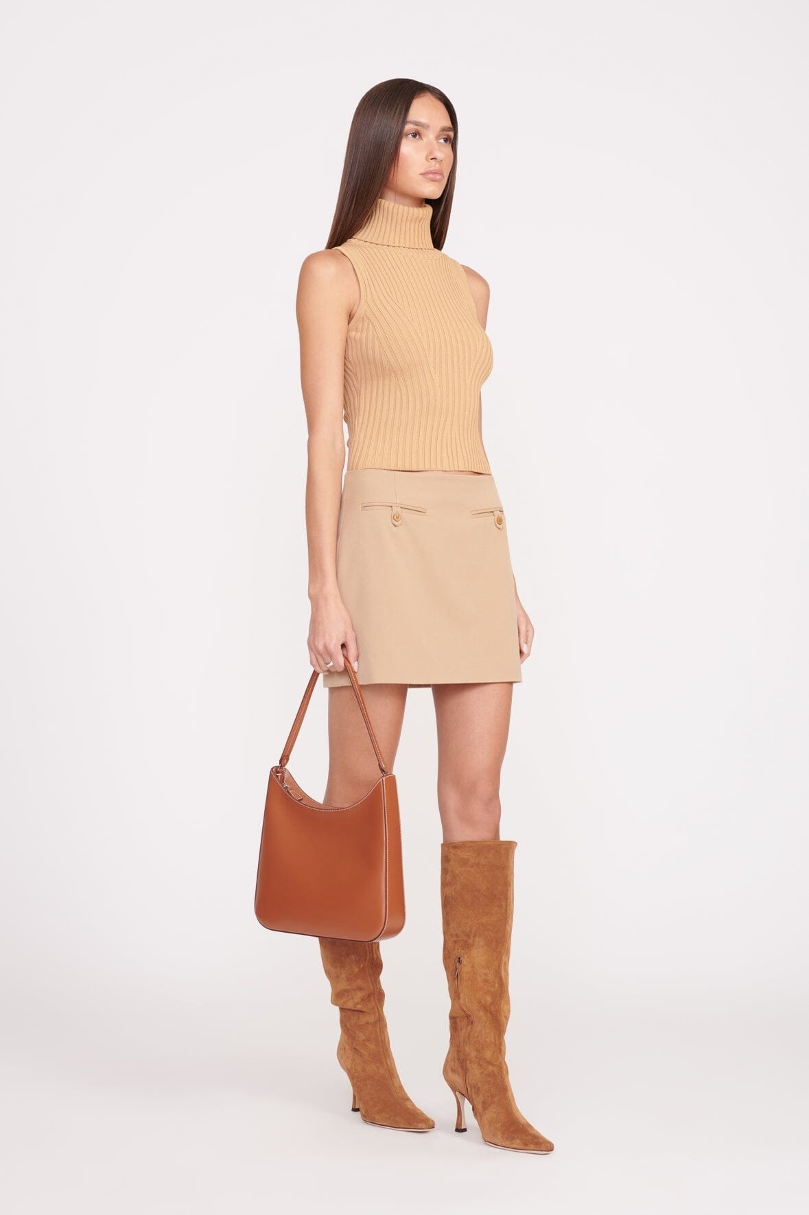 STAUD ALEC BAG TAN - 5
