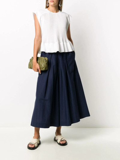 ISSEY MIYAKE high-waisted wide trousers outlook