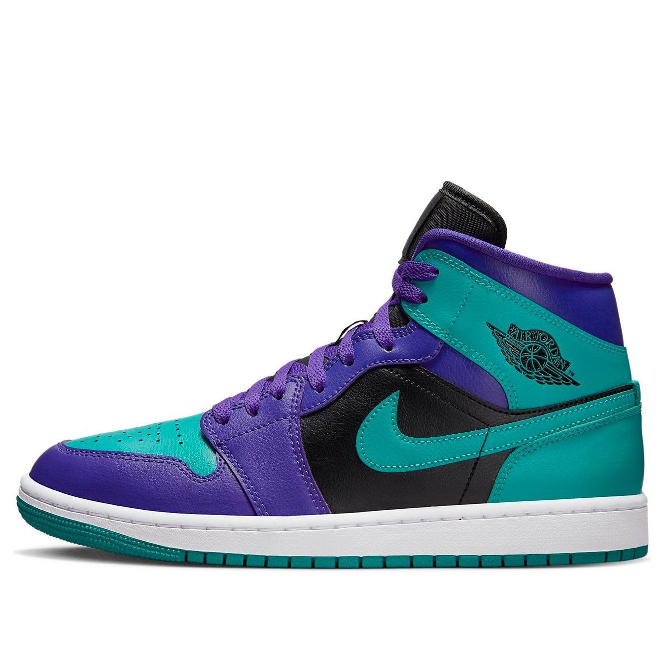 (WMNS) Air Jordan 1 Mid 'Black Grape' BQ6472-502 - 1