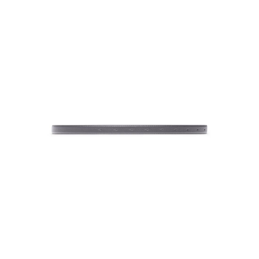 Women's Bb Thin Belt in Dark Grey - 2