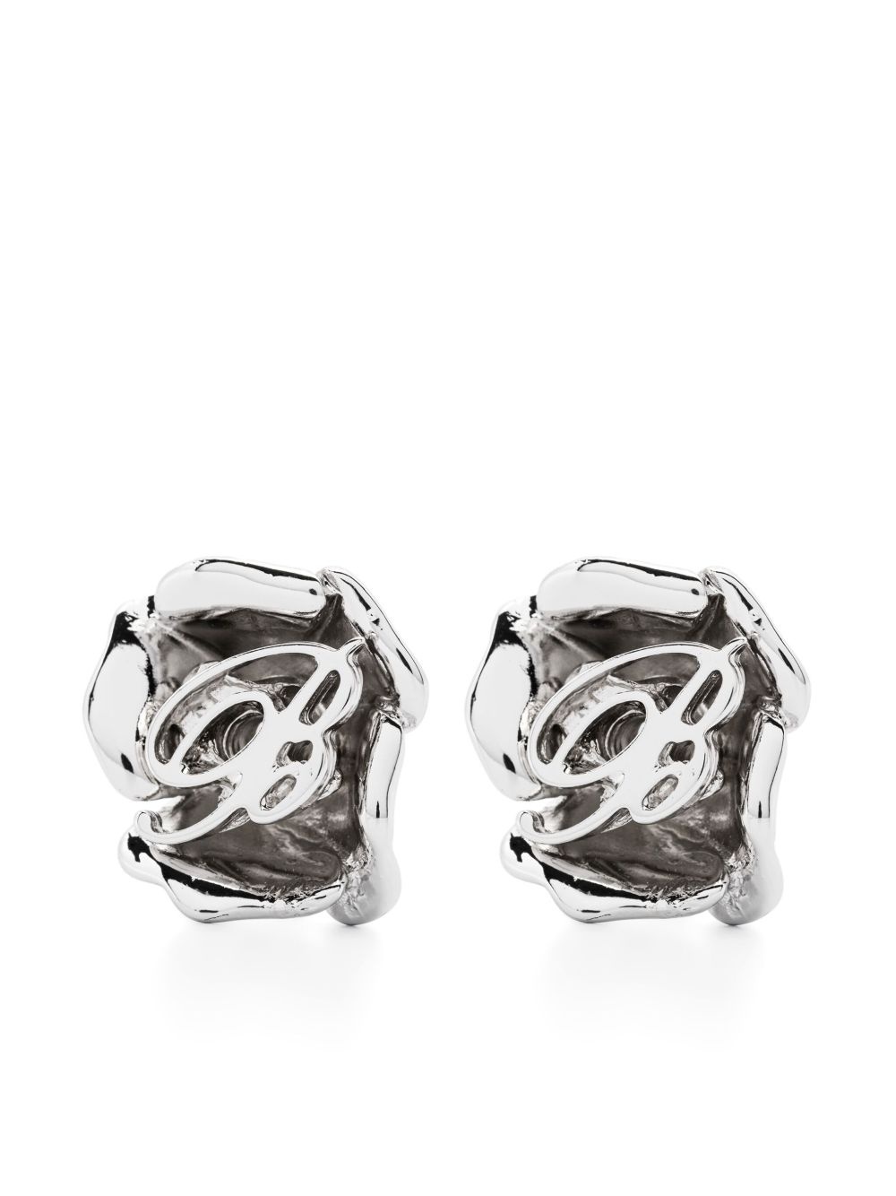 rose-motif earrings - 1