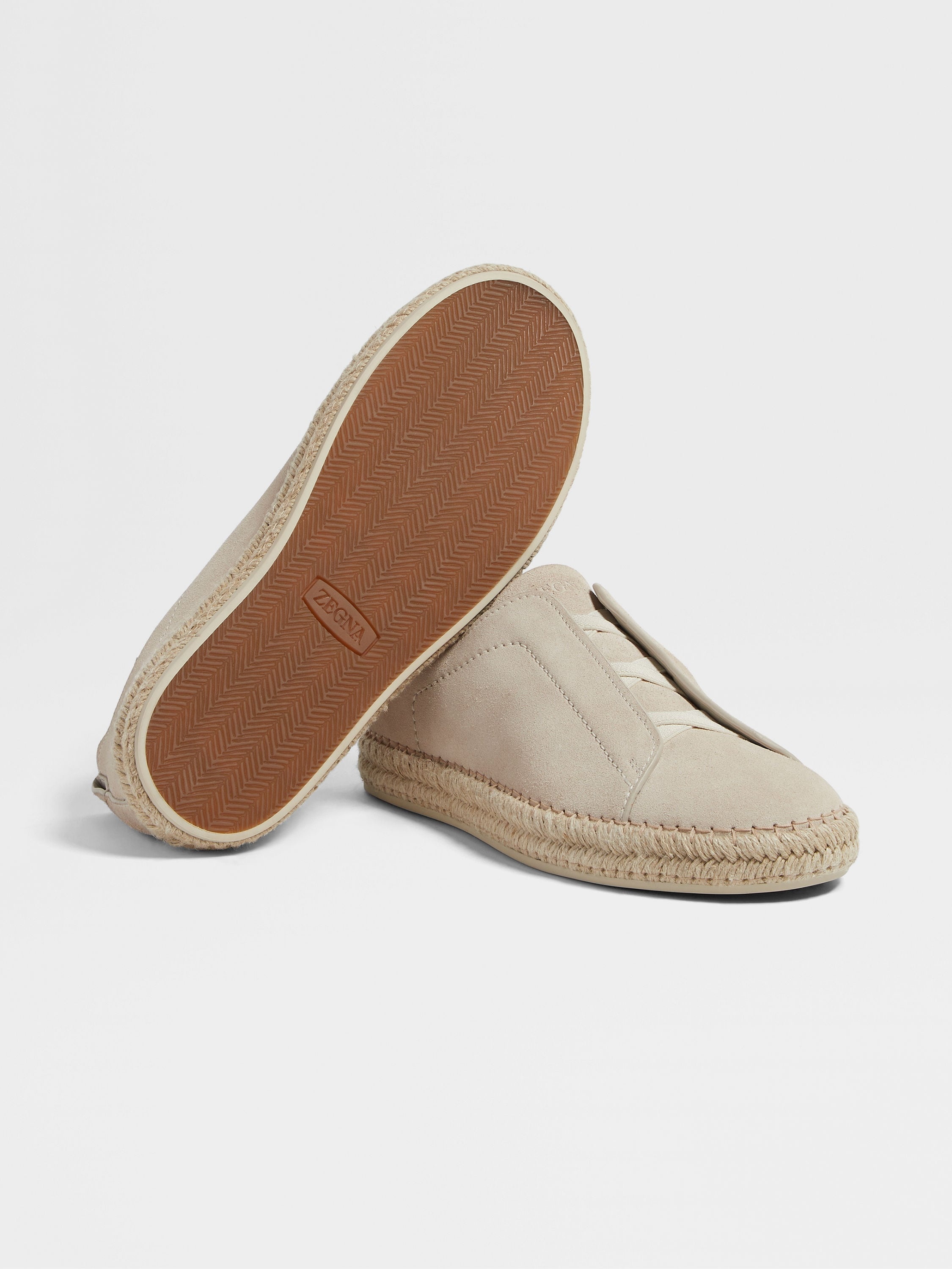 OFF WHITE SUEDE TRIPLE STITCH™ ESPADRILLES - 6