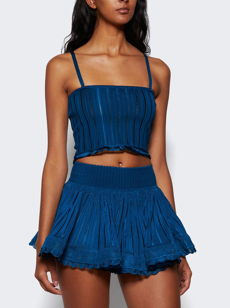 Alaïa Crino Knit Top Blue Canard outlook