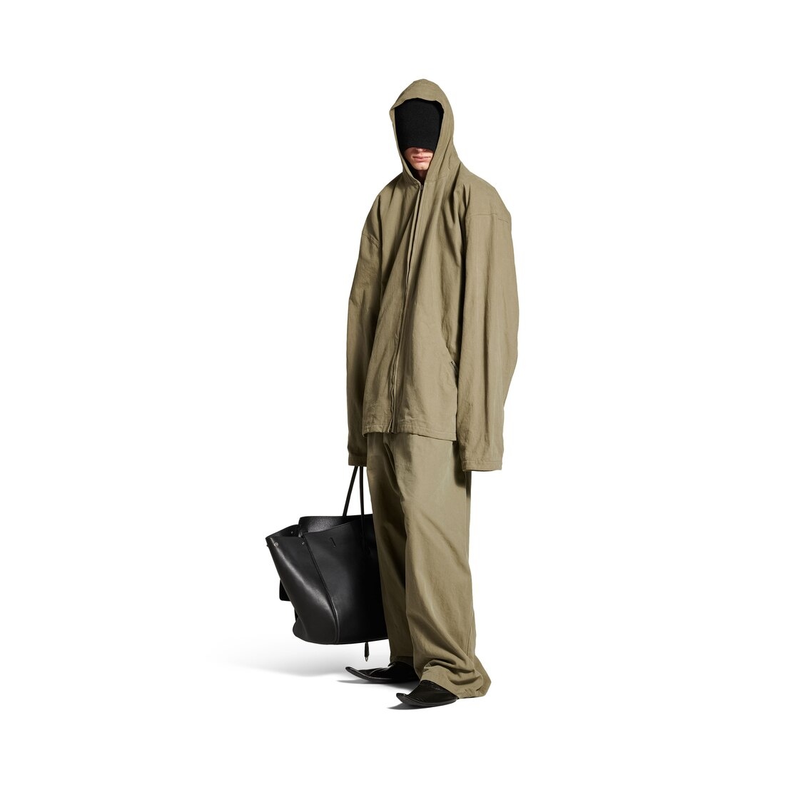 BALENCIAGA ルシティシッフ詳細カトホルタ 8107362ABM5 5826 BALENCIAGA Men's Hooded Zip-up Jacket in Green | REVERSIBLE