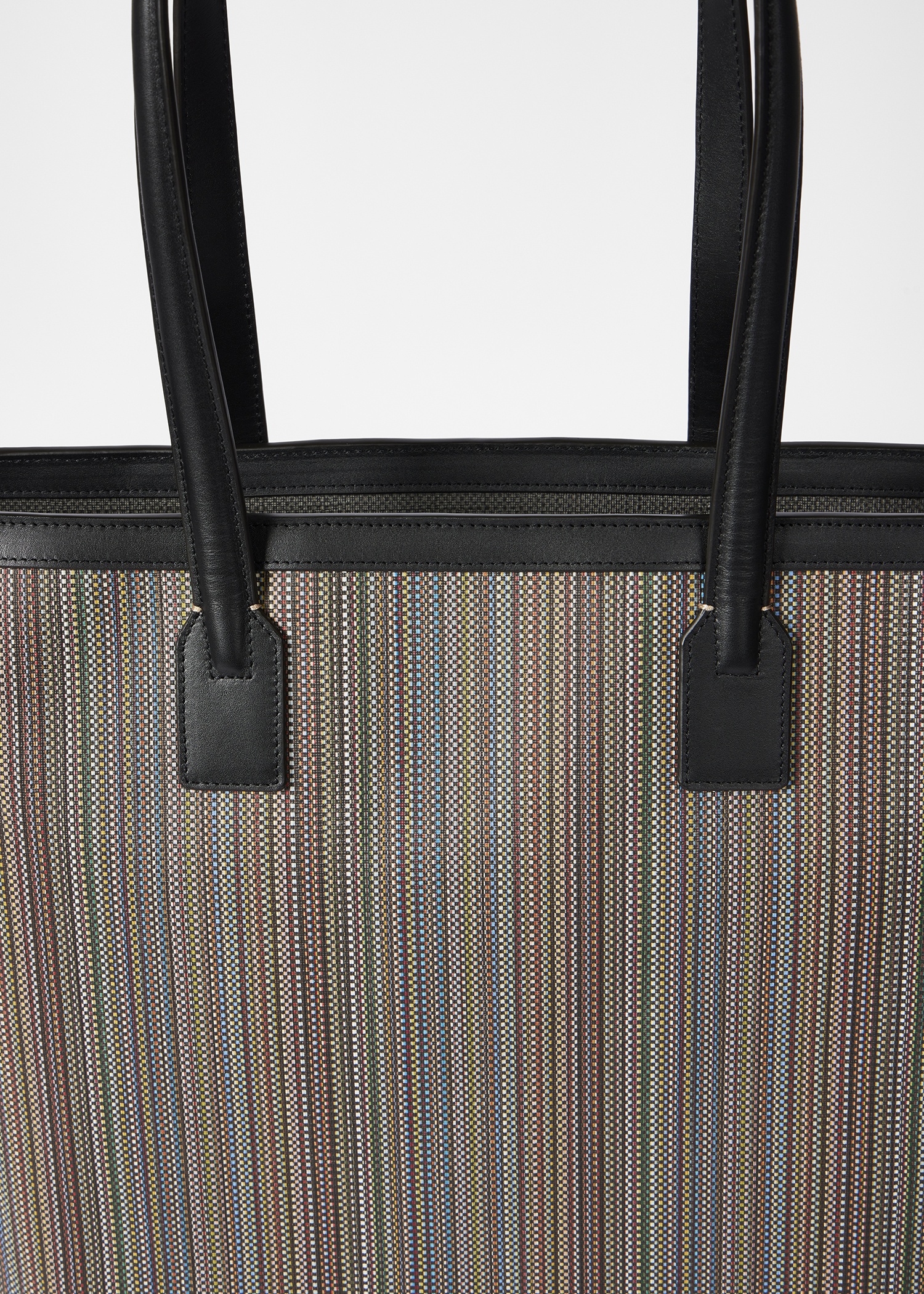 'Signature Stripe' Coated Canvas Tote Bag - 6