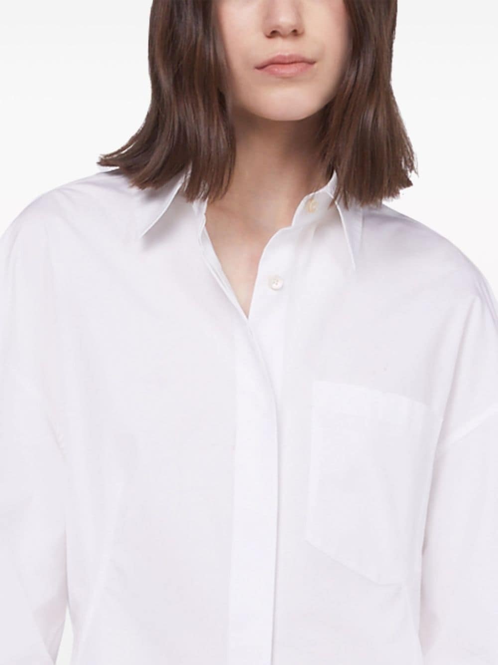 poplin shirt minidress - 4