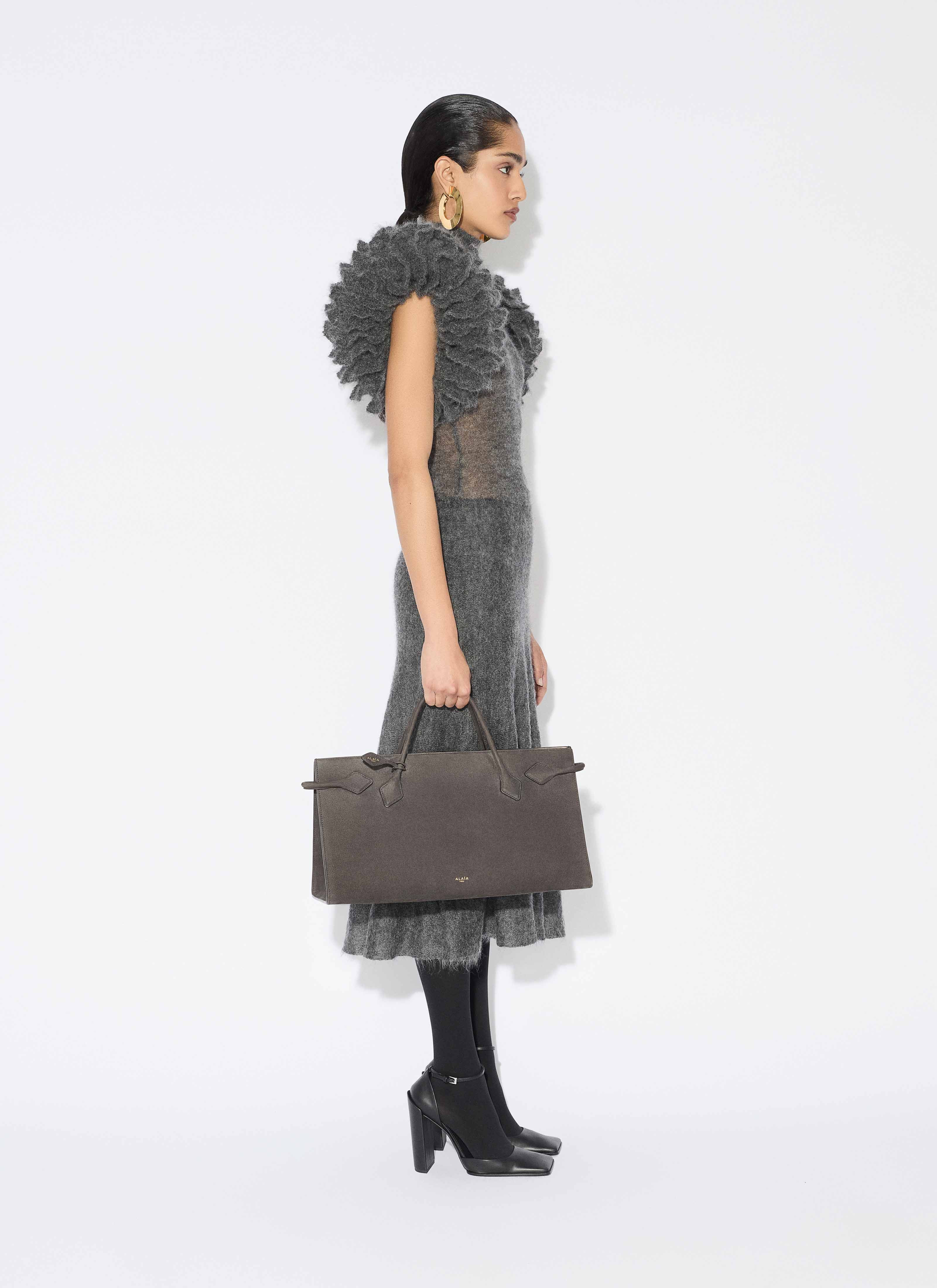 MOHAIR KNIT CIRCLE SKIRT - 4