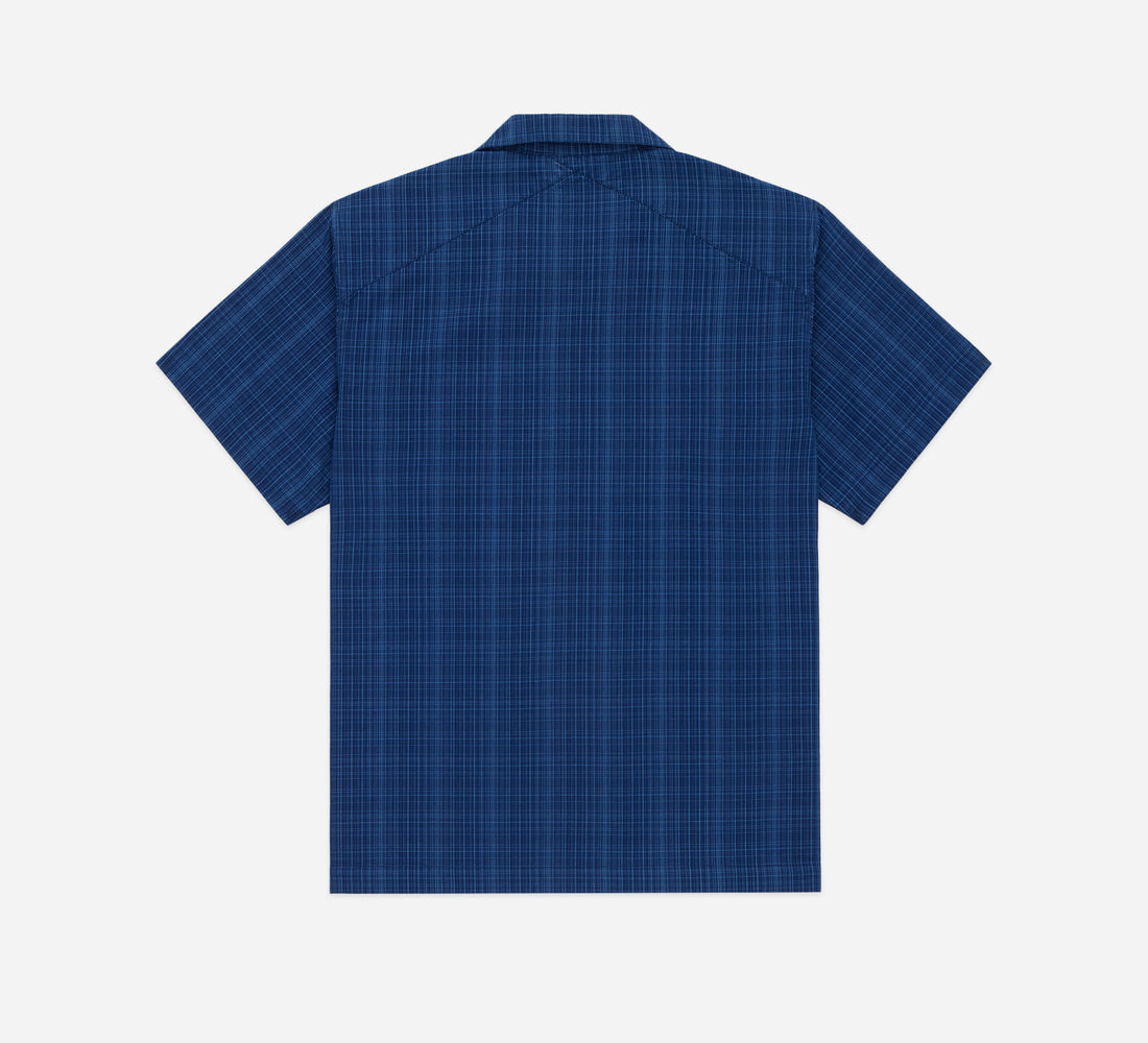 Vacation Shirt - Indigo Microcheck - 2